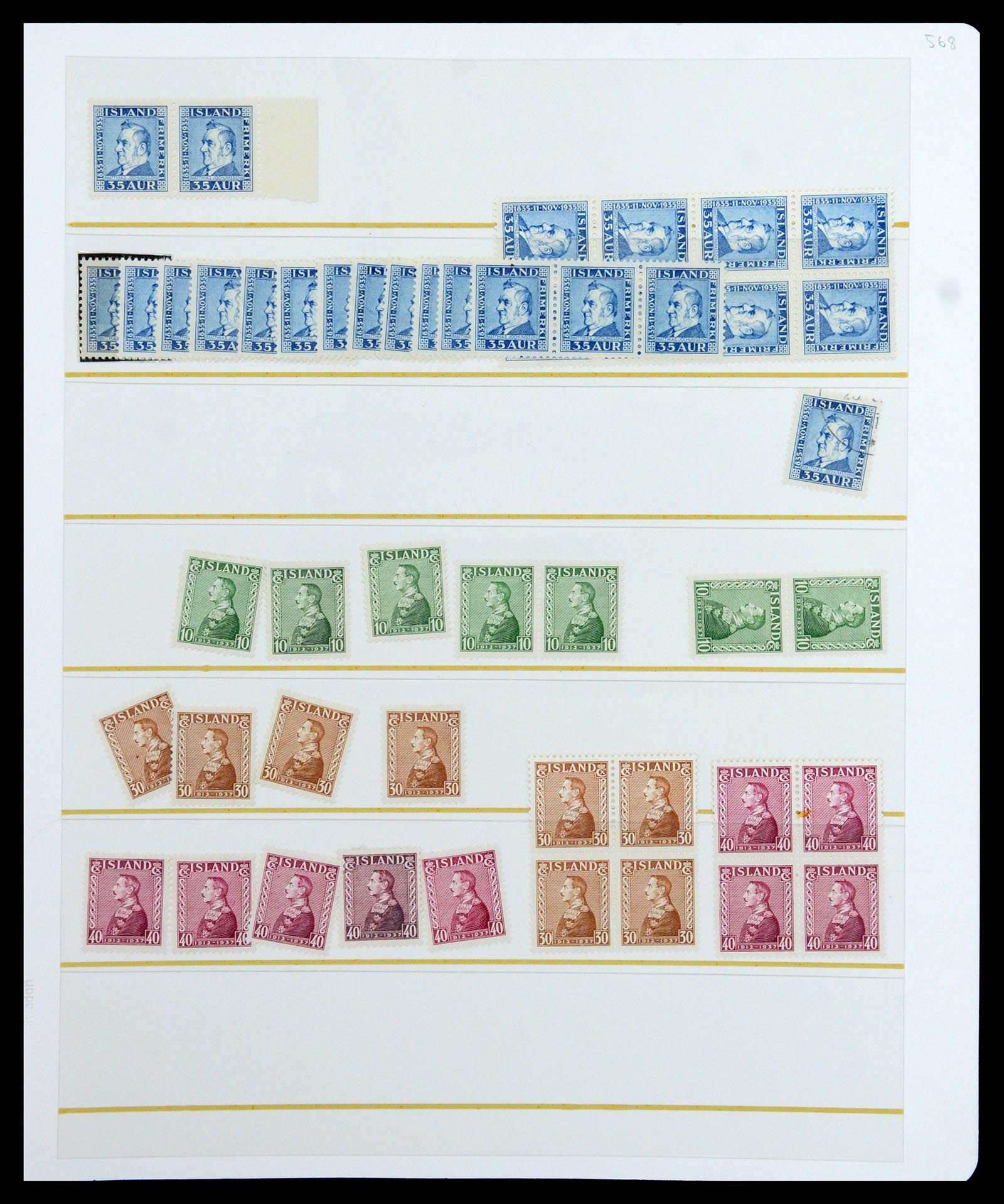36587 008 - Postzegelverzameling 36587 IJsland 1882-1970.
