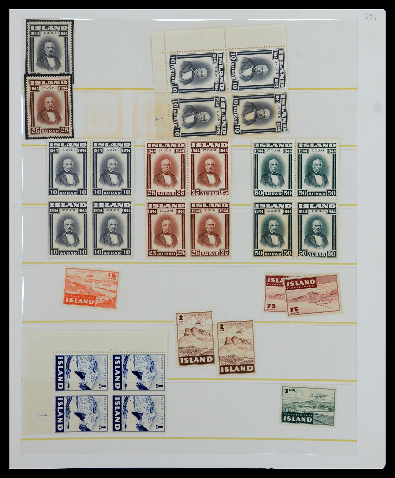 36587 013 - Postzegelverzameling 36587 IJsland 1882-1970.