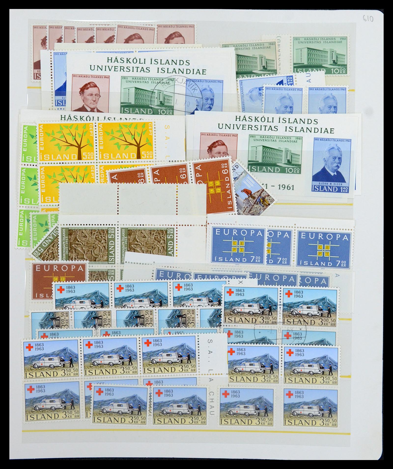 36587 019 - Postzegelverzameling 36587 IJsland 1882-1970.