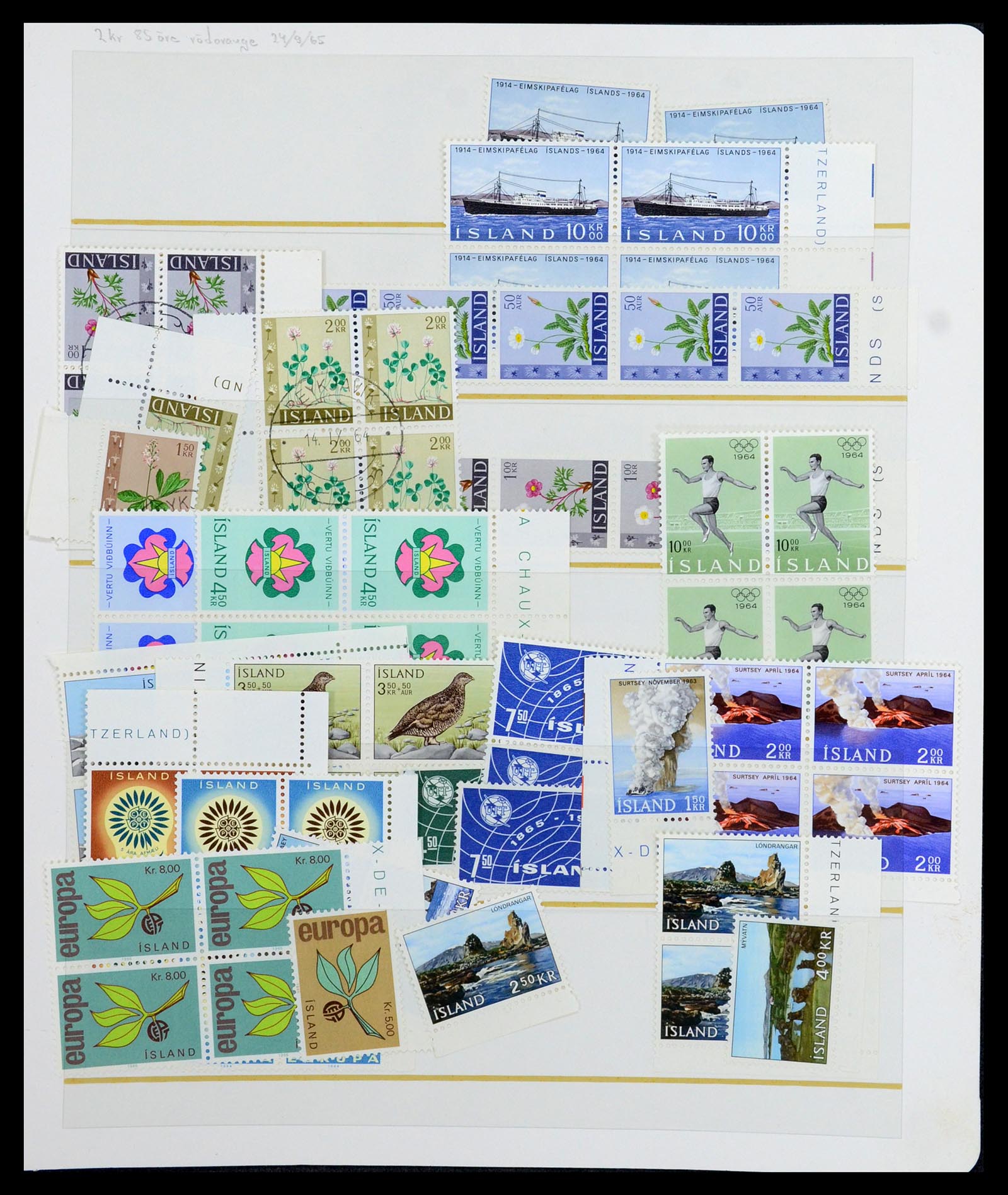 36587 020 - Postzegelverzameling 36587 IJsland 1882-1970.
