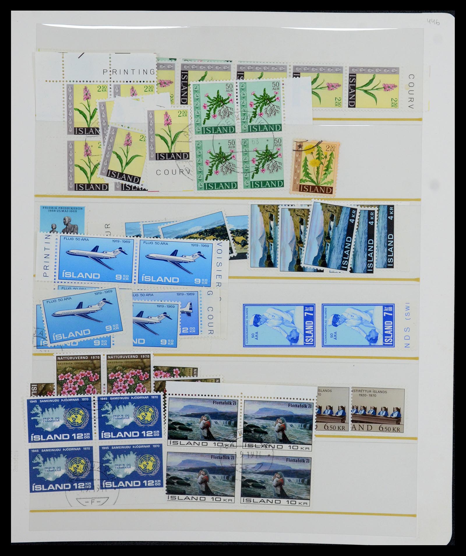 36587 022 - Postzegelverzameling 36587 IJsland 1882-1970.
