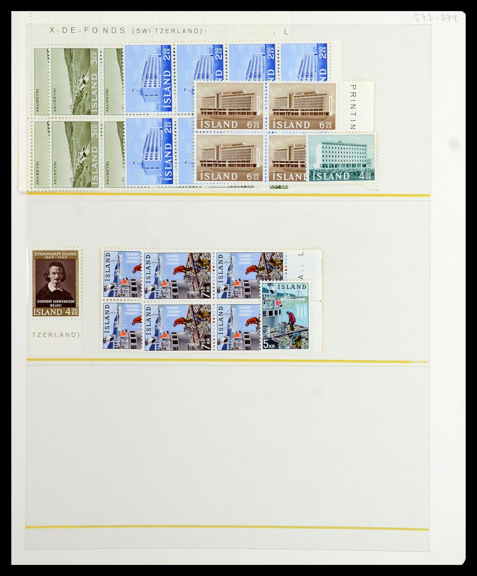 36587 032 - Postzegelverzameling 36587 IJsland 1882-1970.