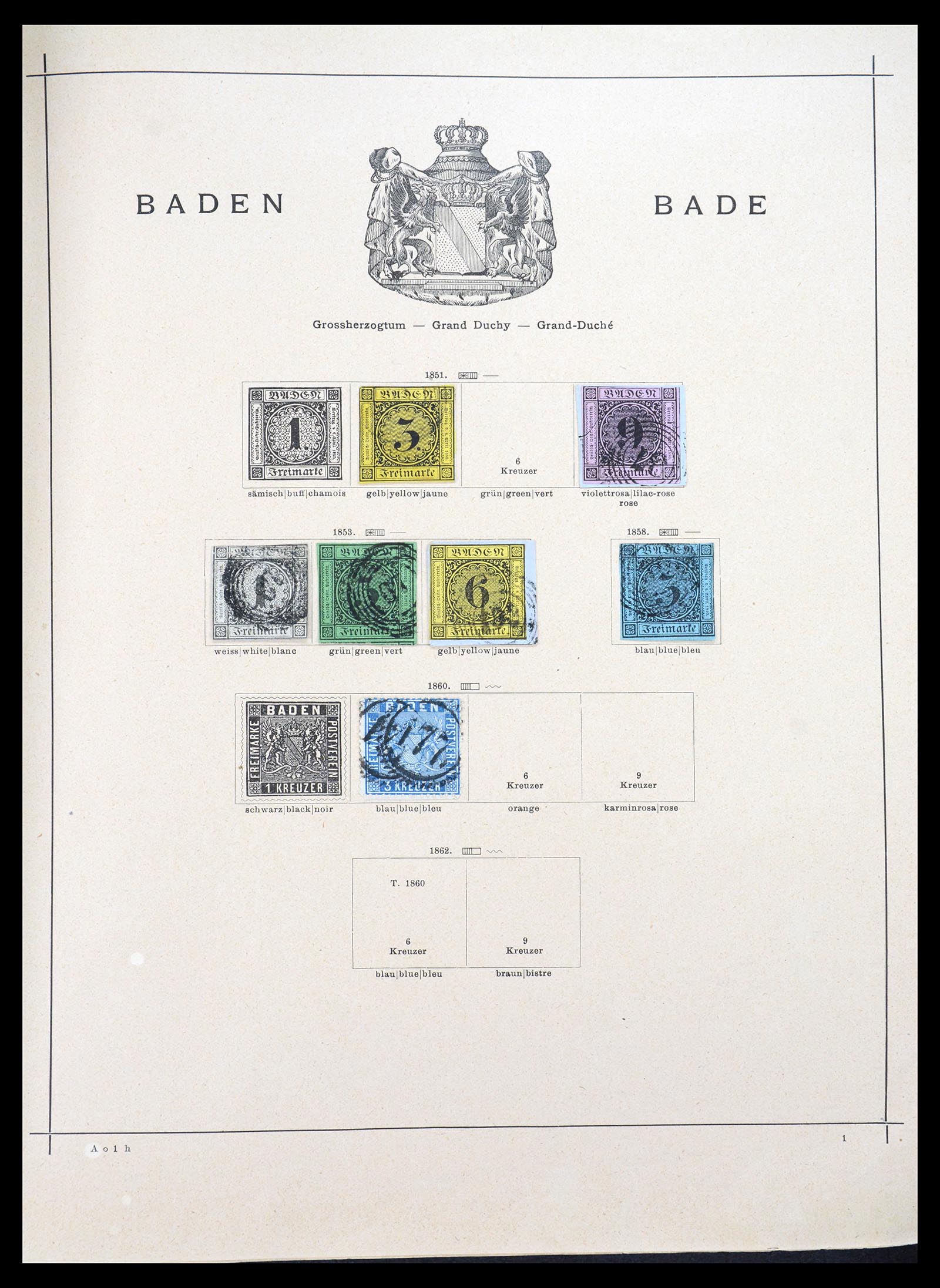 36595 001 - Postzegelverzameling 36595 World 1840-1910.