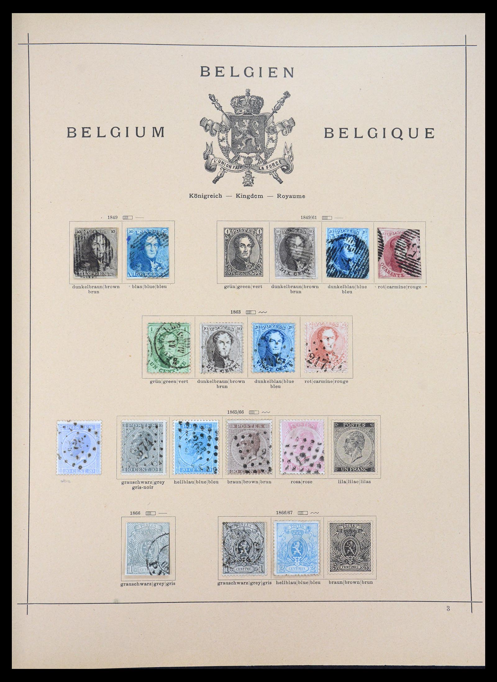 36595 006 - Postzegelverzameling 36595 World 1840-1910.