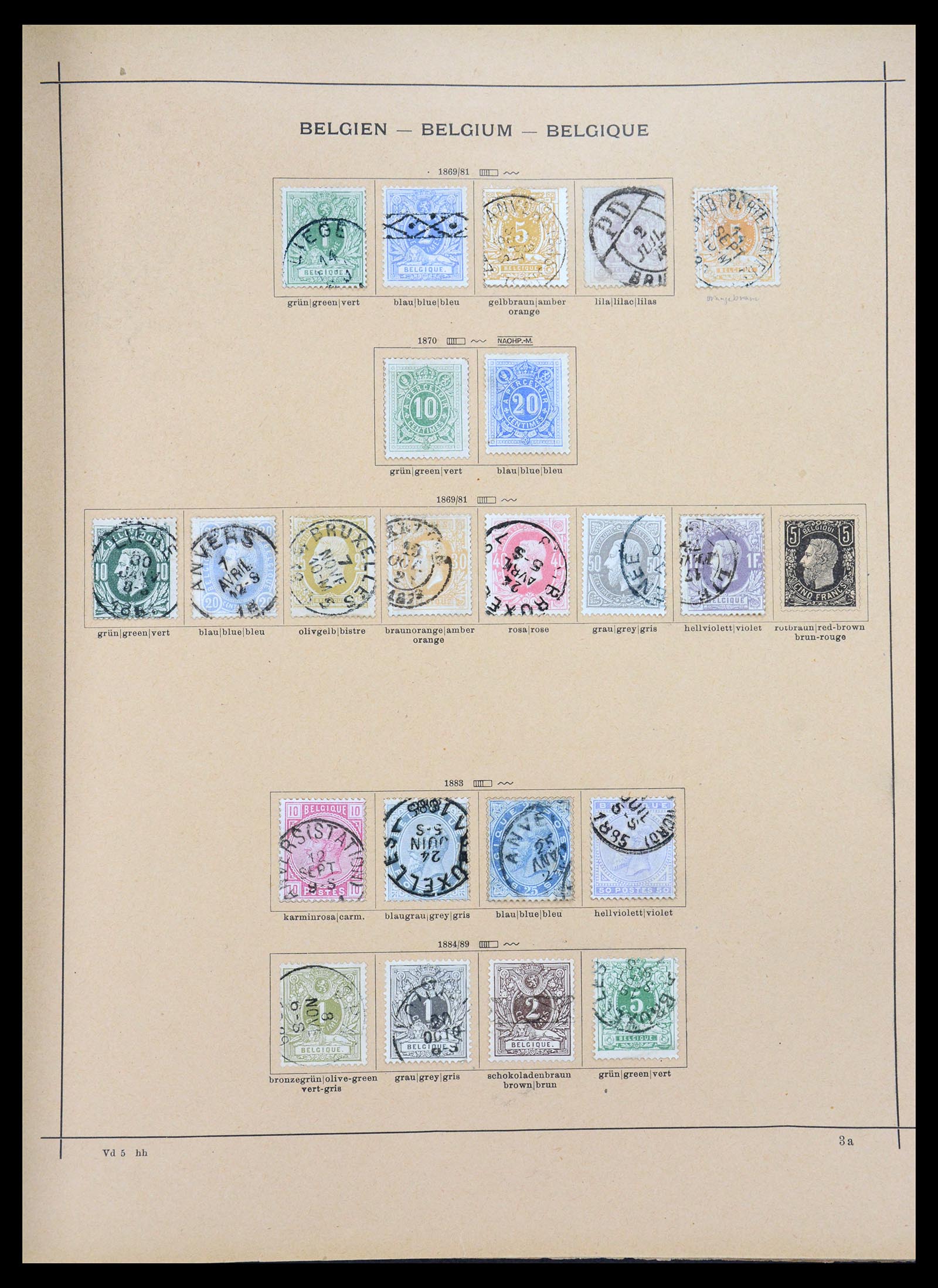 36595 007 - Postzegelverzameling 36595 World 1840-1910.