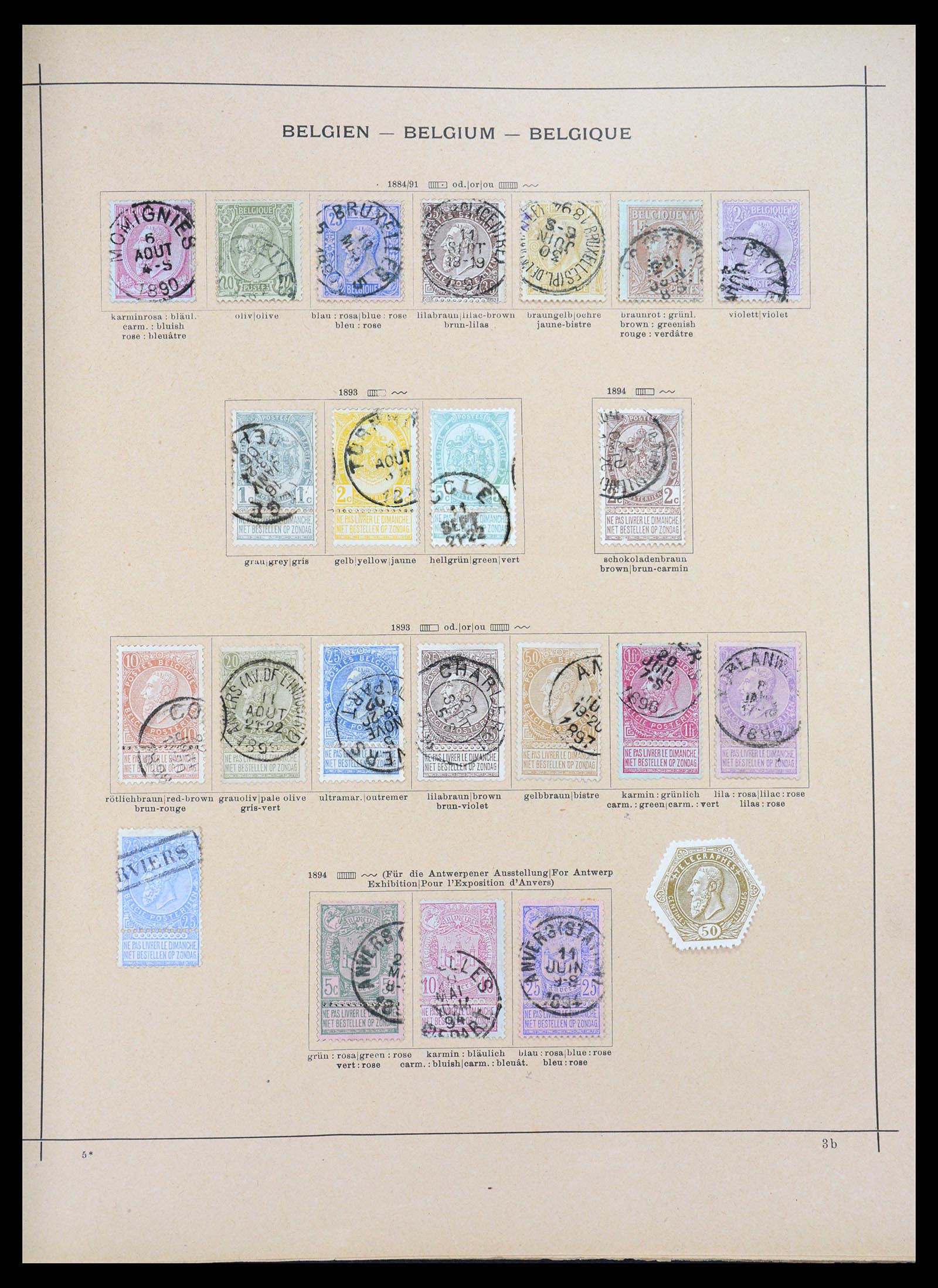 36595 008 - Postzegelverzameling 36595 World 1840-1910.
