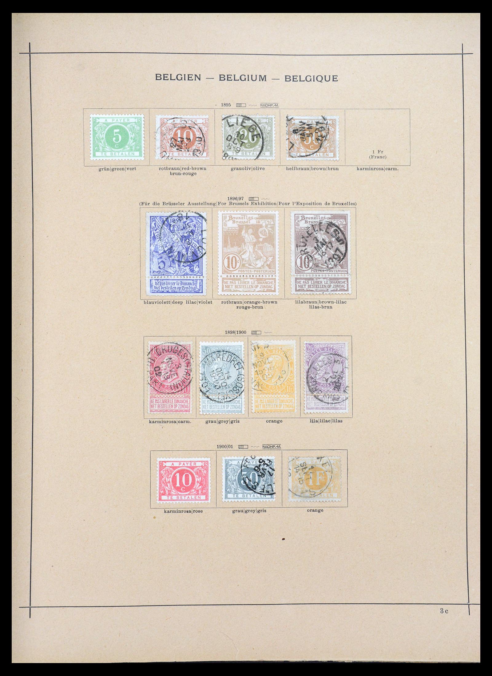 36595 009 - Postzegelverzameling 36595 World 1840-1910.