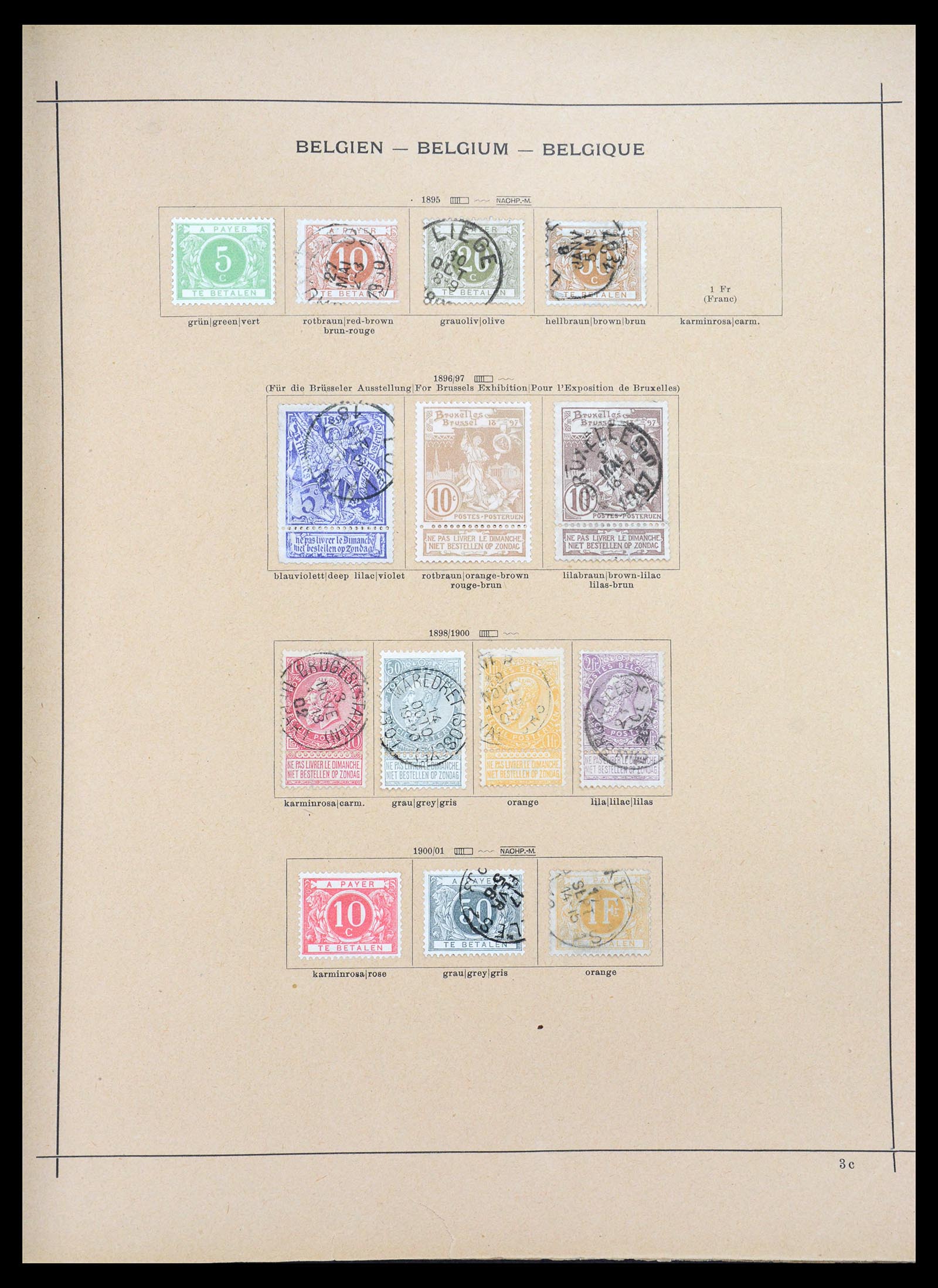 36595 009 - Postzegelverzameling 36595 World 1840-1910.