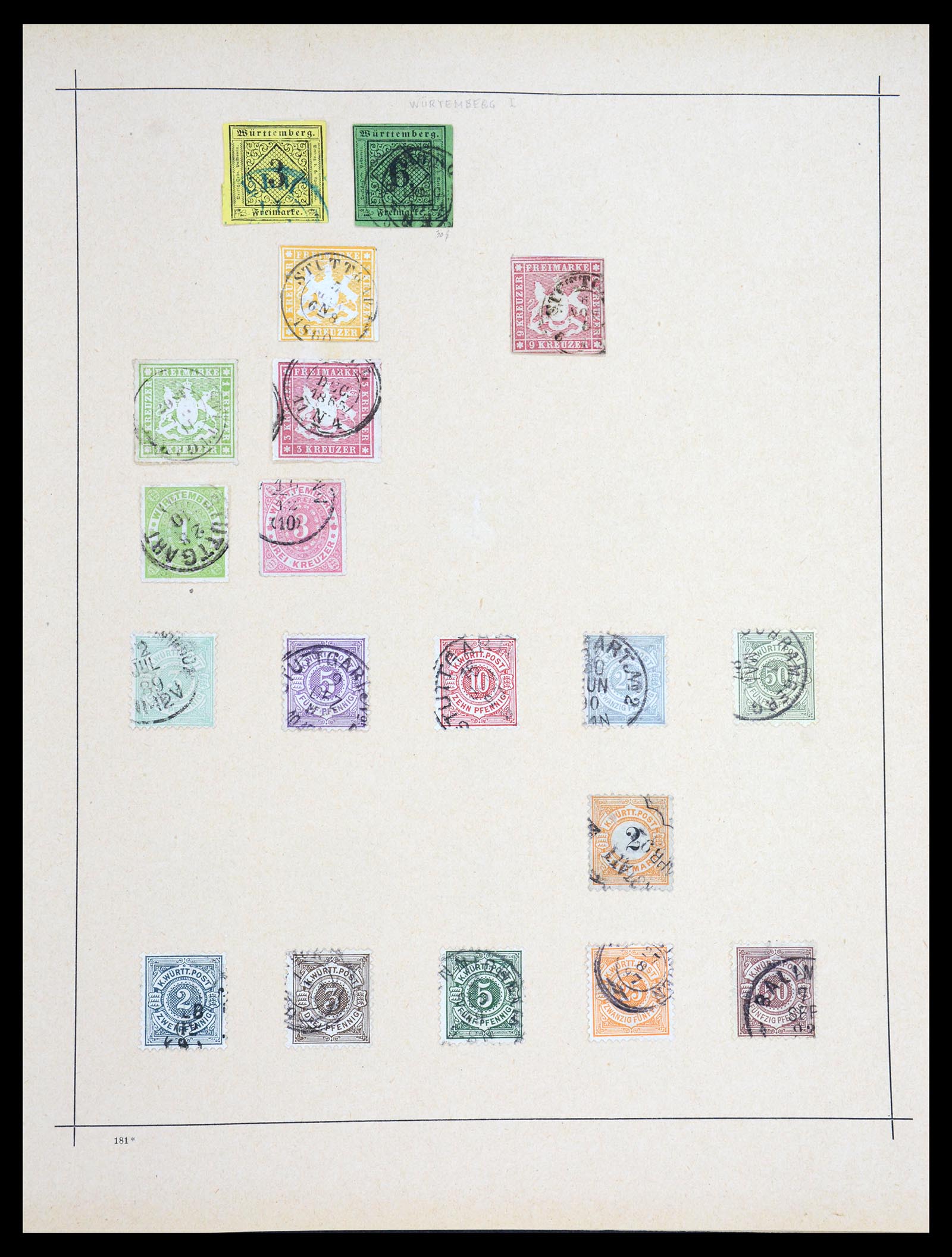 36595 034 - Postzegelverzameling 36595 World 1840-1910.