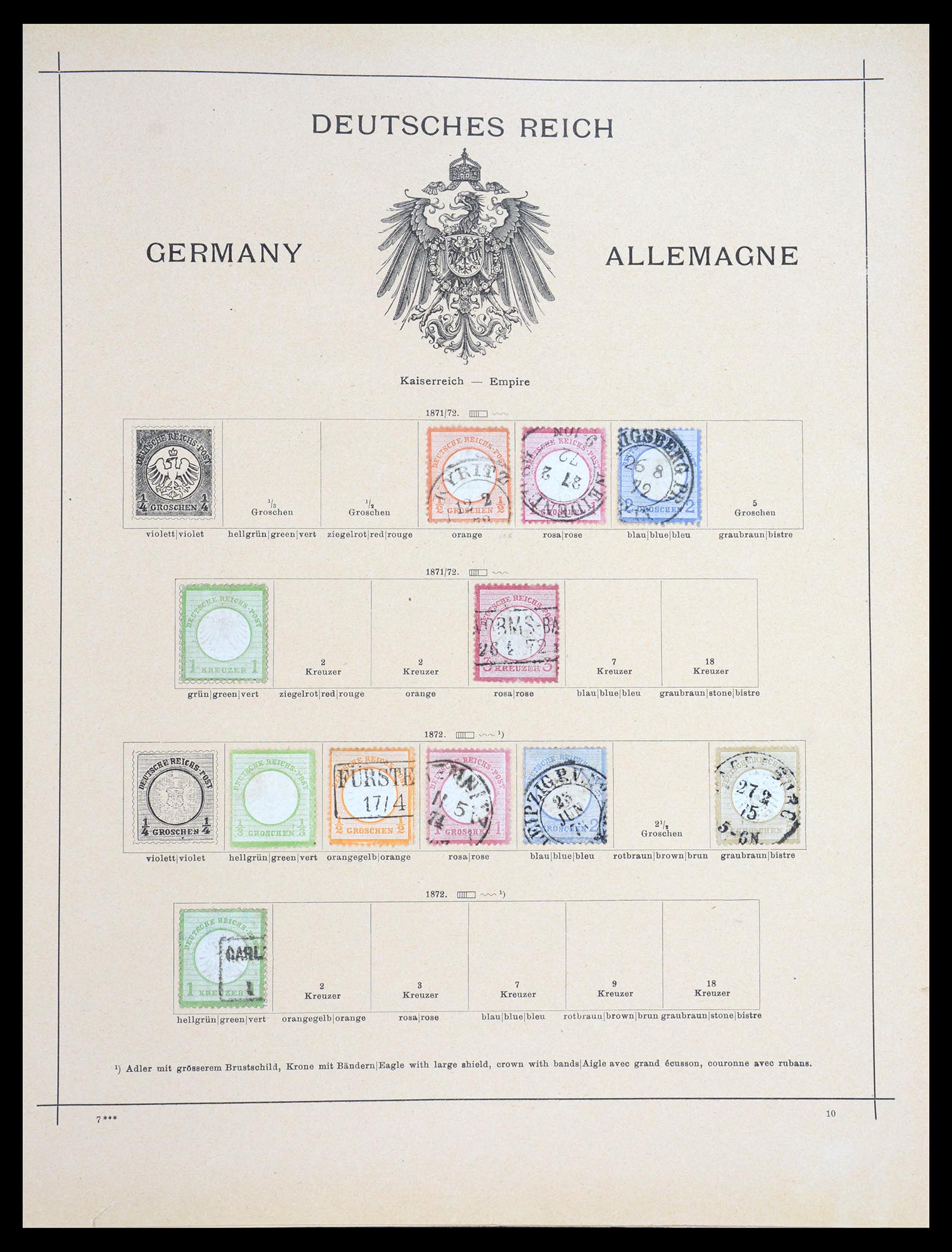 36595 036 - Postzegelverzameling 36595 World 1840-1910.
