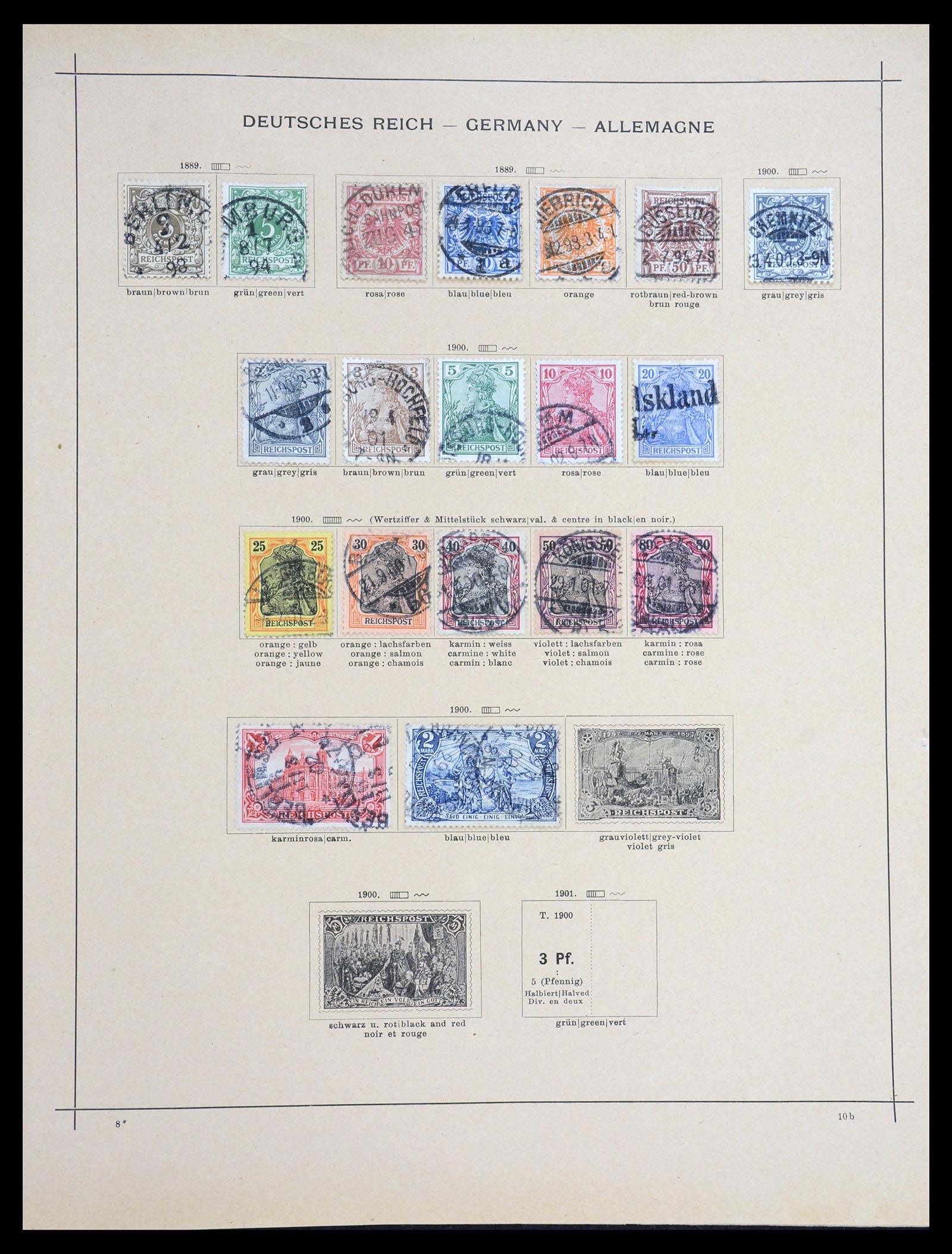 36595 038 - Postzegelverzameling 36595 World 1840-1910.