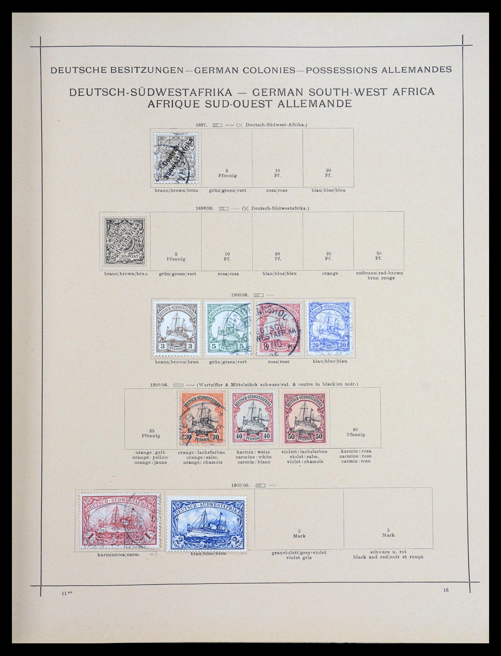36595 051 - Postzegelverzameling 36595 World 1840-1910.