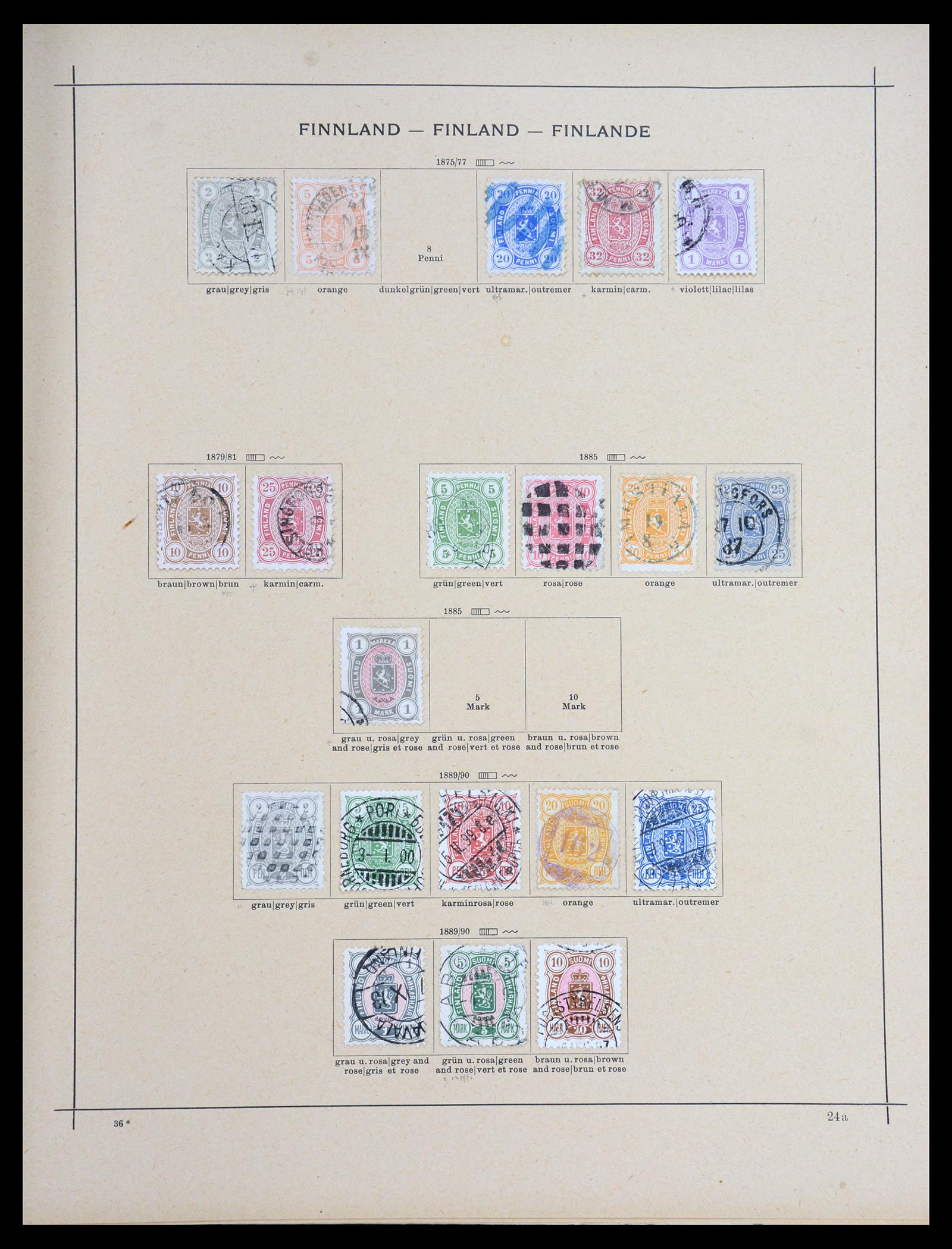 36595 058 - Postzegelverzameling 36595 World 1840-1910.