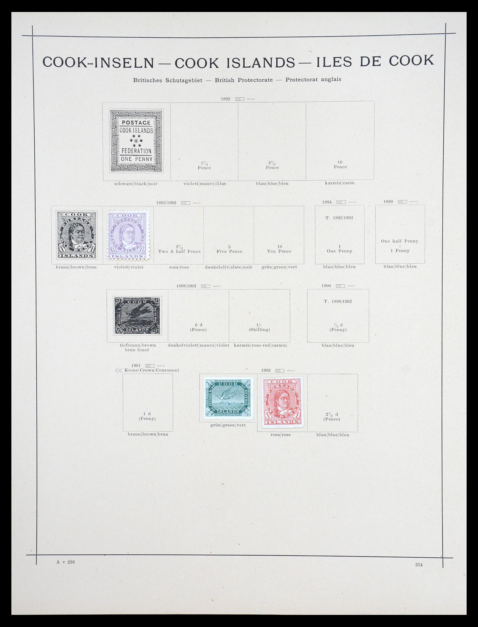 36595 786 - Postzegelverzameling 36595 World 1840-1910.