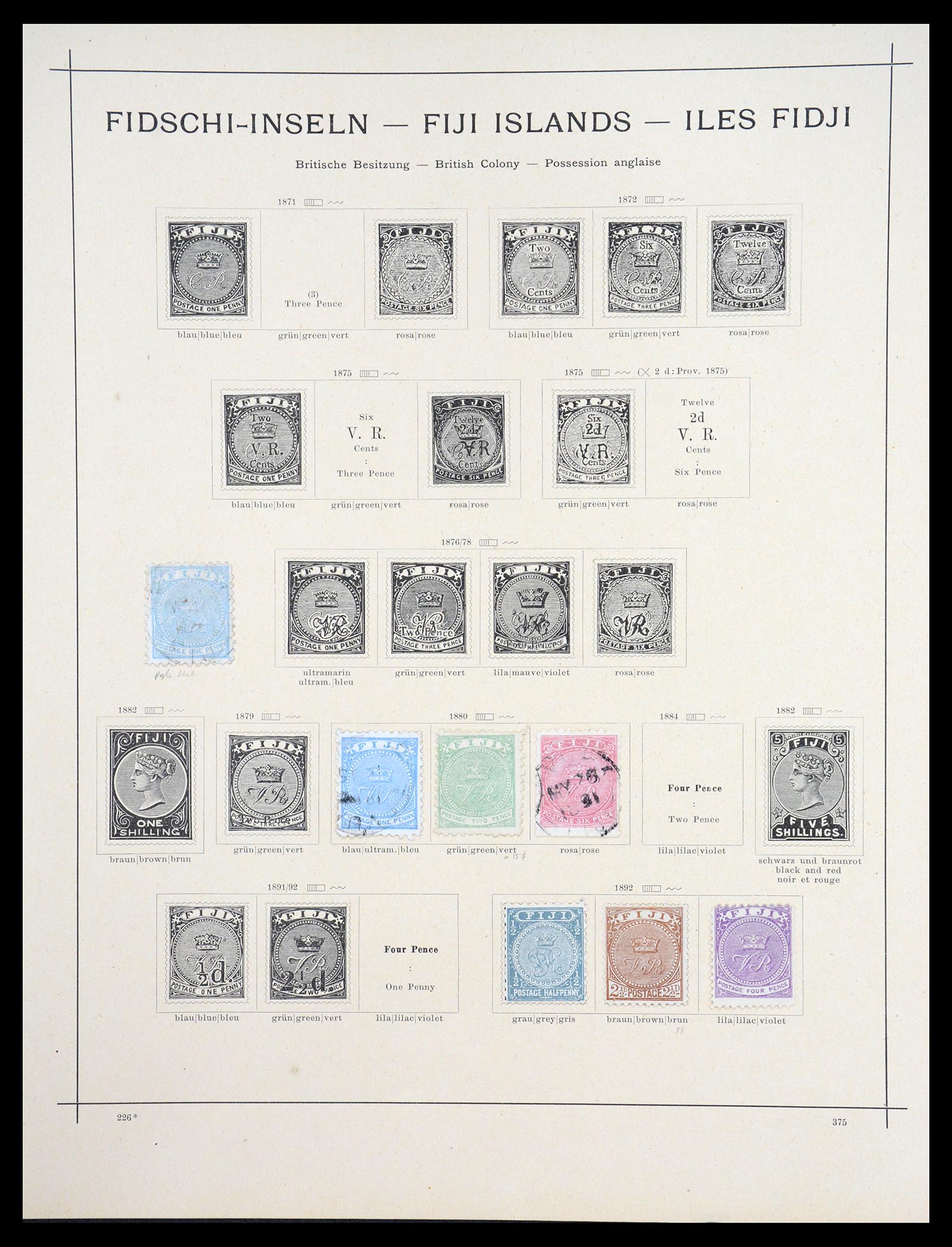 36595 787 - Postzegelverzameling 36595 World 1840-1910.