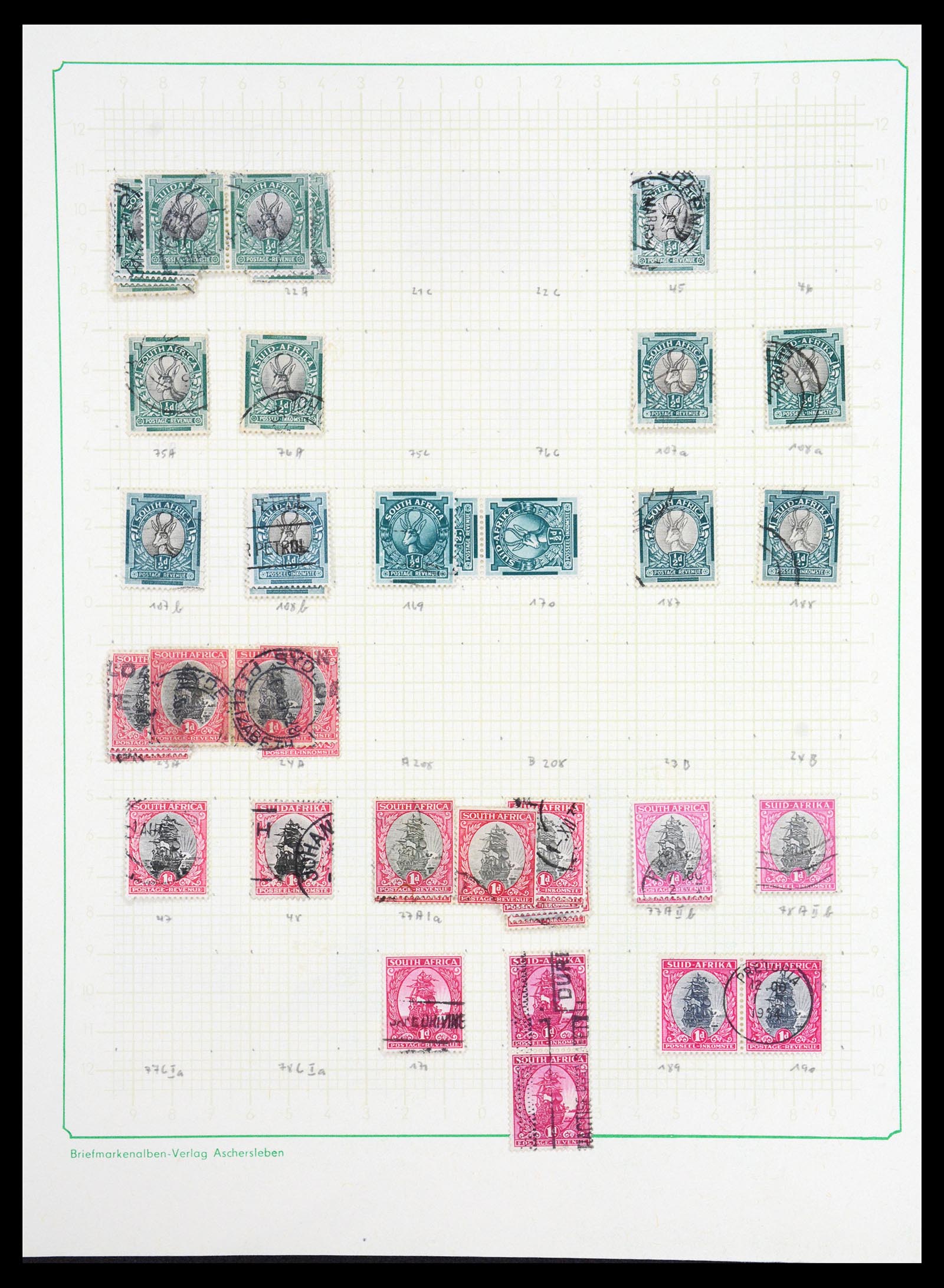 36599 002 - Postzegelverzameling 36599 Zuid Afrika 1910-1998.
