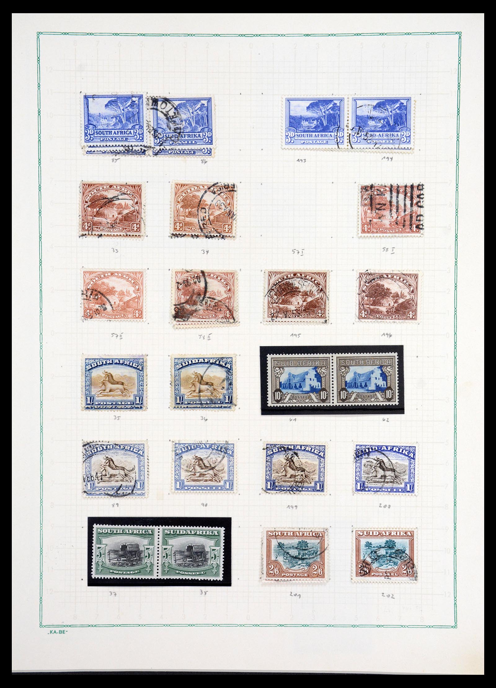 36599 005 - Postzegelverzameling 36599 Zuid Afrika 1910-1998.