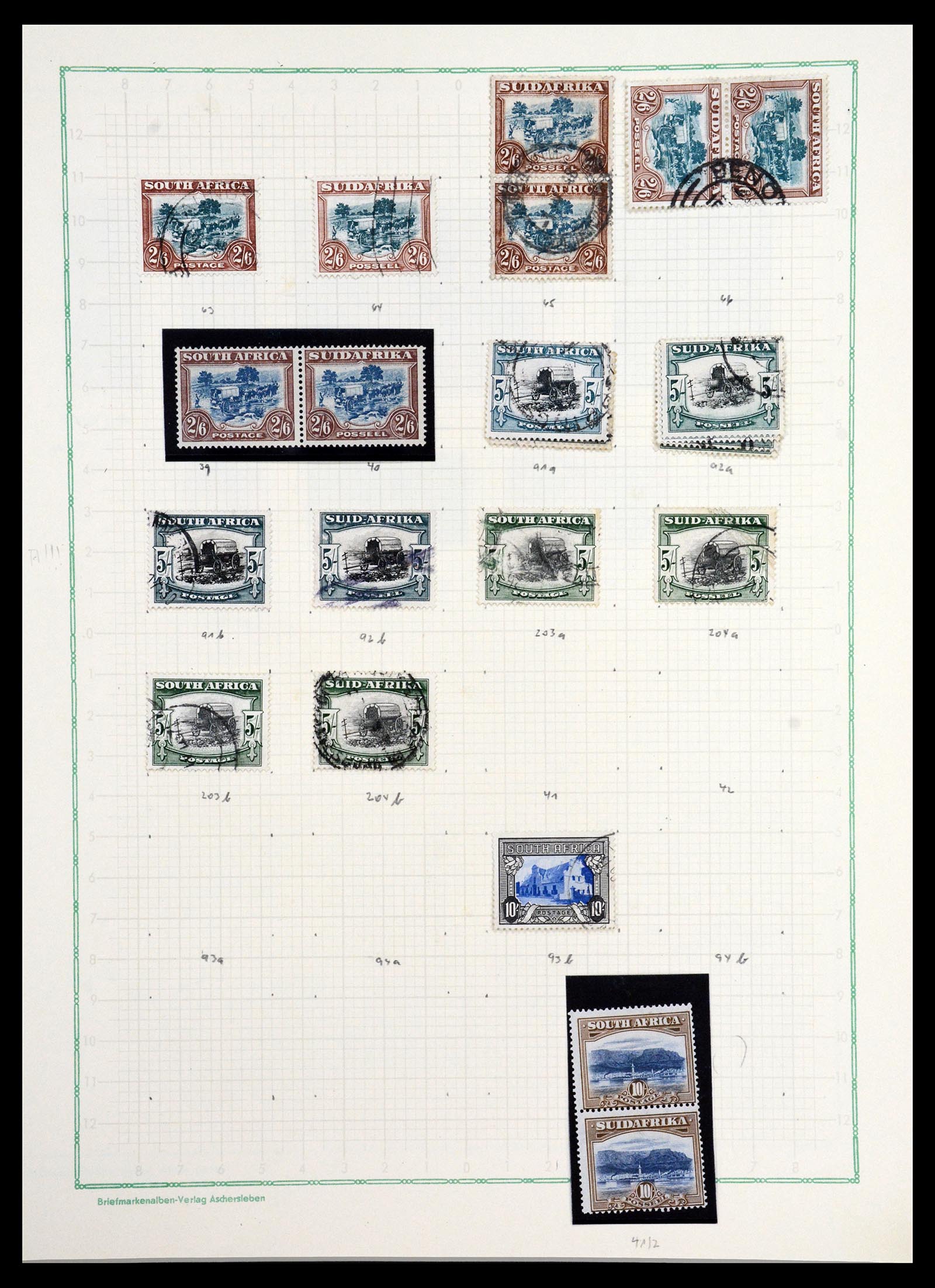 36599 006 - Postzegelverzameling 36599 Zuid Afrika 1910-1998.