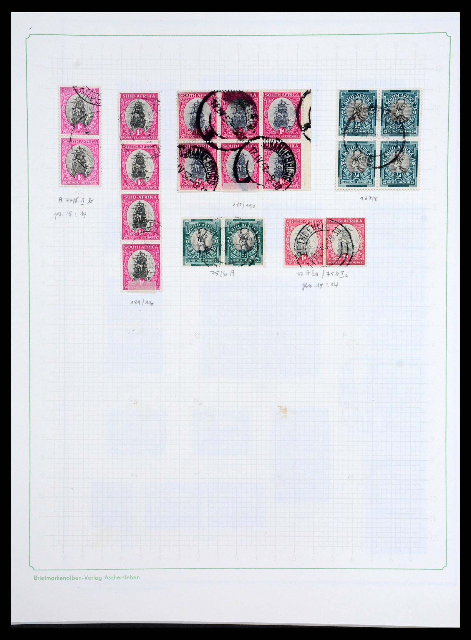 36599 007 - Postzegelverzameling 36599 Zuid Afrika 1910-1998.