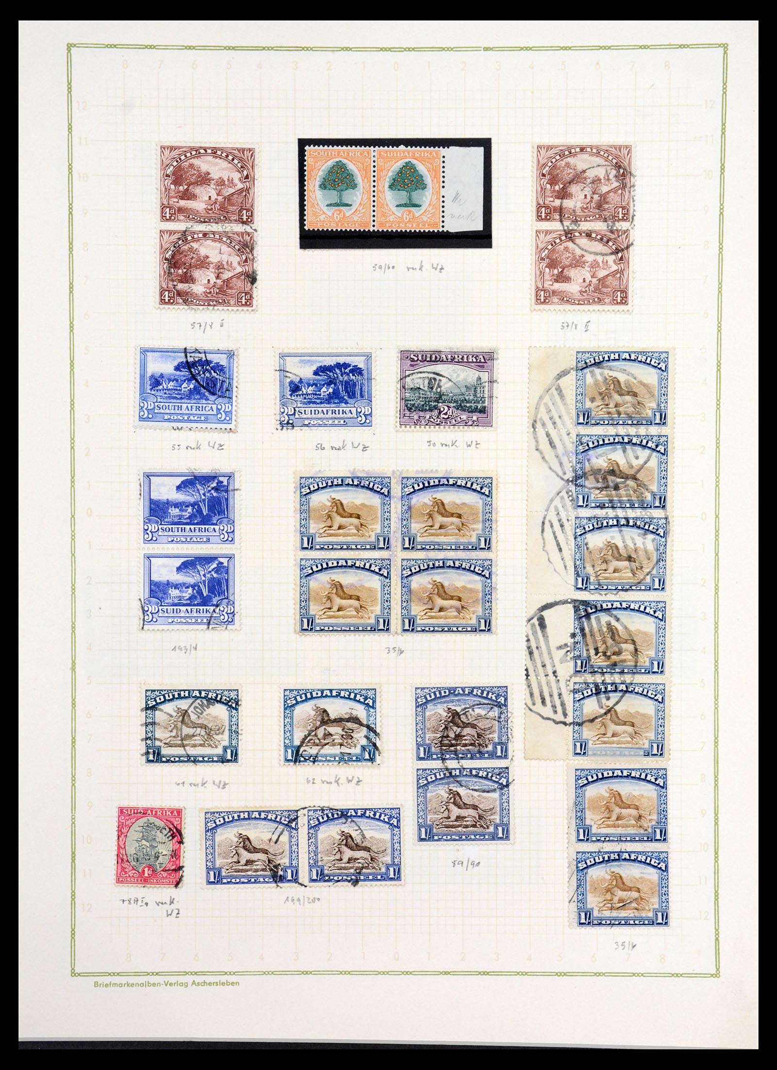 36599 008 - Postzegelverzameling 36599 Zuid Afrika 1910-1998.
