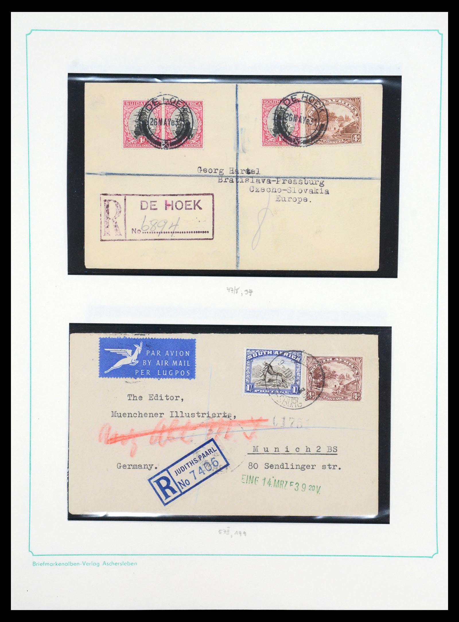 36599 012 - Postzegelverzameling 36599 Zuid Afrika 1910-1998.