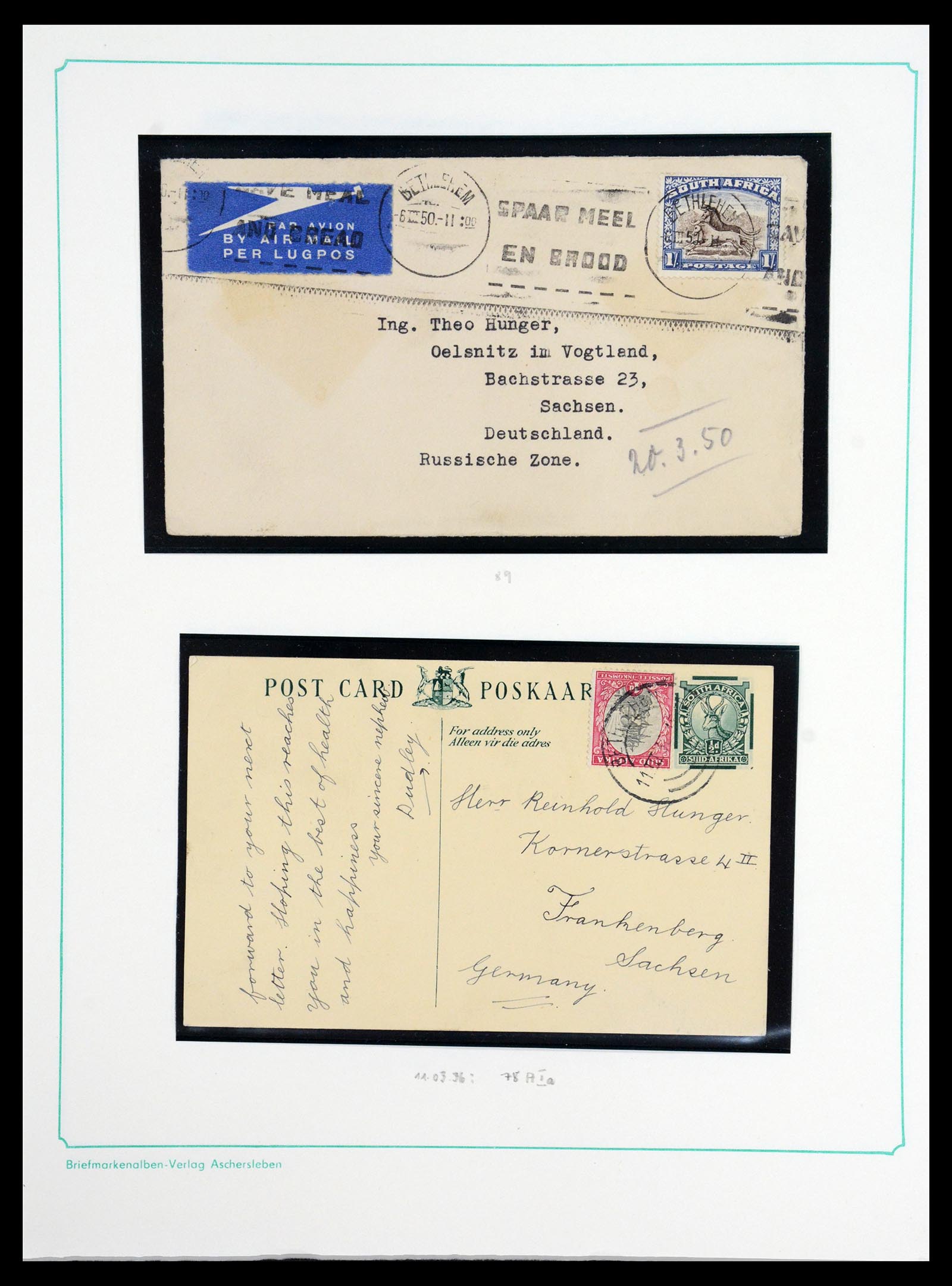36599 013 - Postzegelverzameling 36599 Zuid Afrika 1910-1998.
