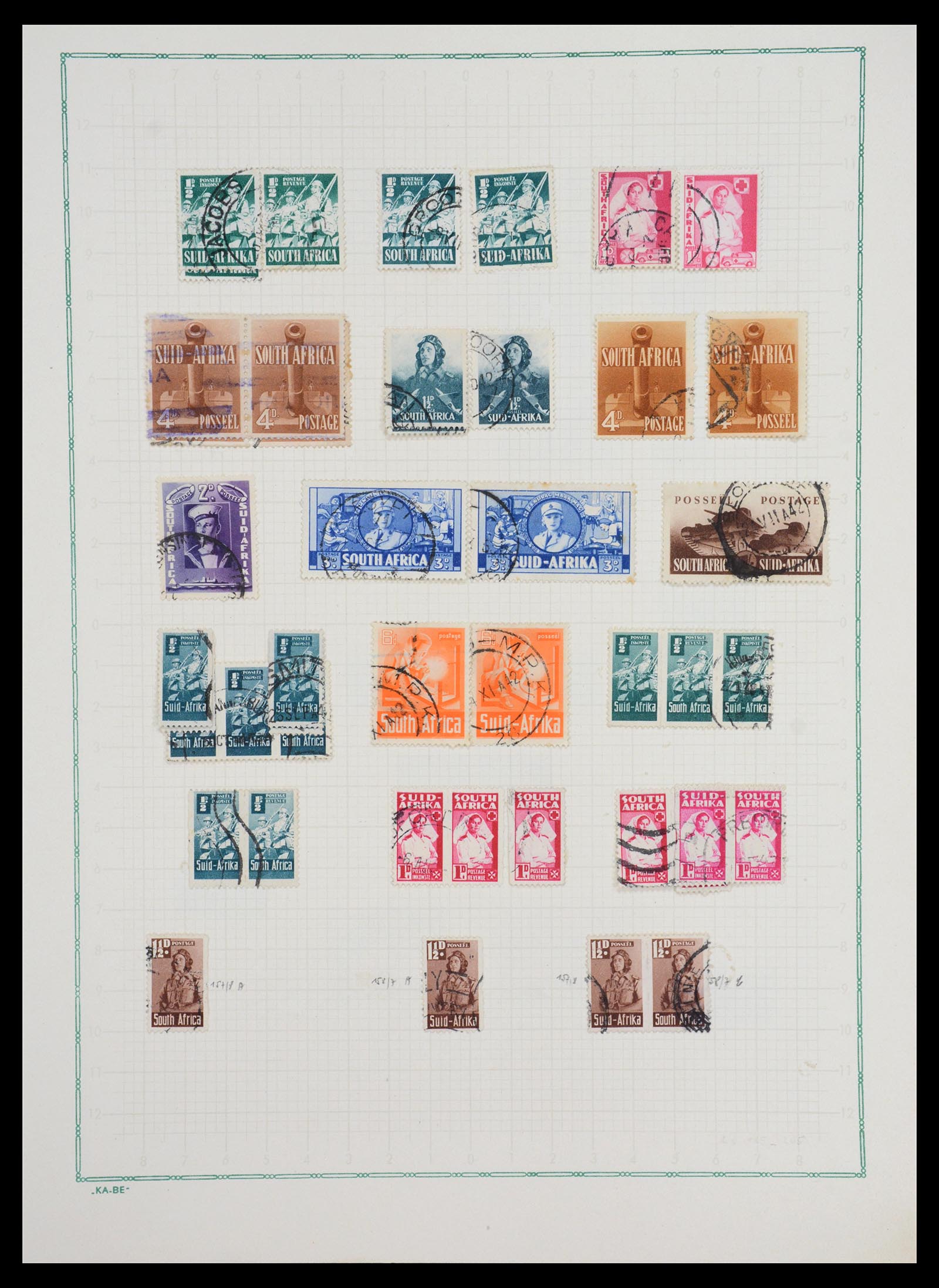 36599 016 - Postzegelverzameling 36599 Zuid Afrika 1910-1998.
