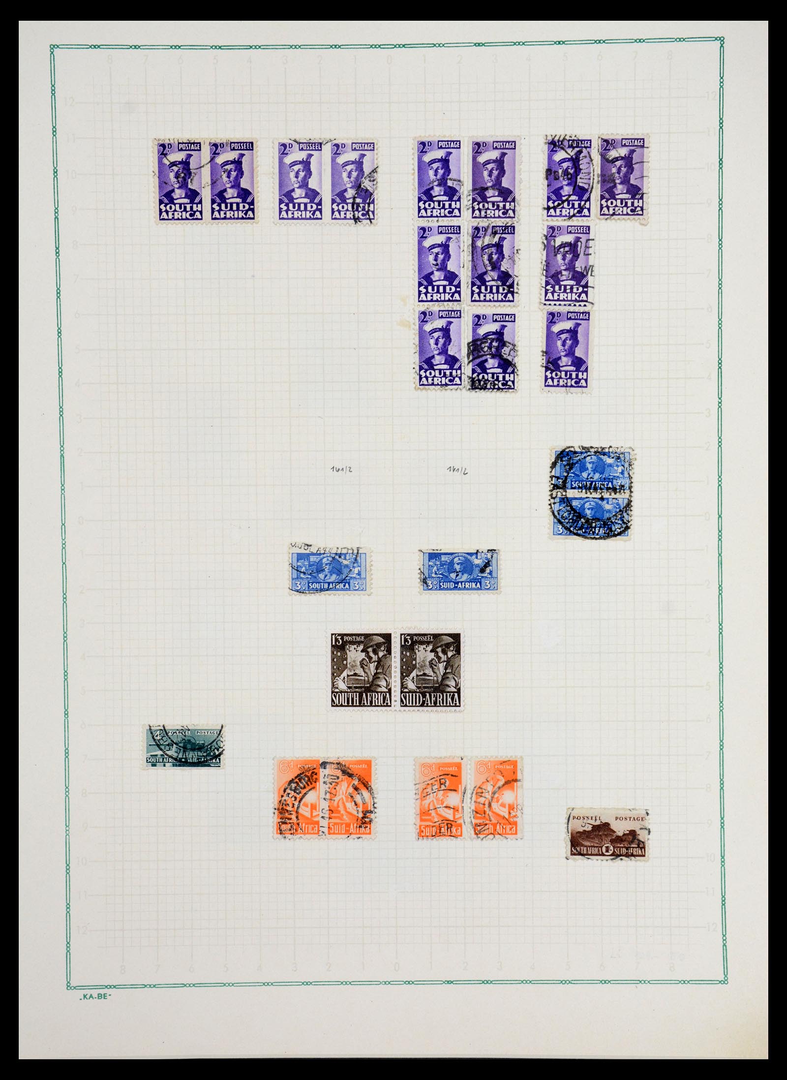 36599 017 - Postzegelverzameling 36599 Zuid Afrika 1910-1998.