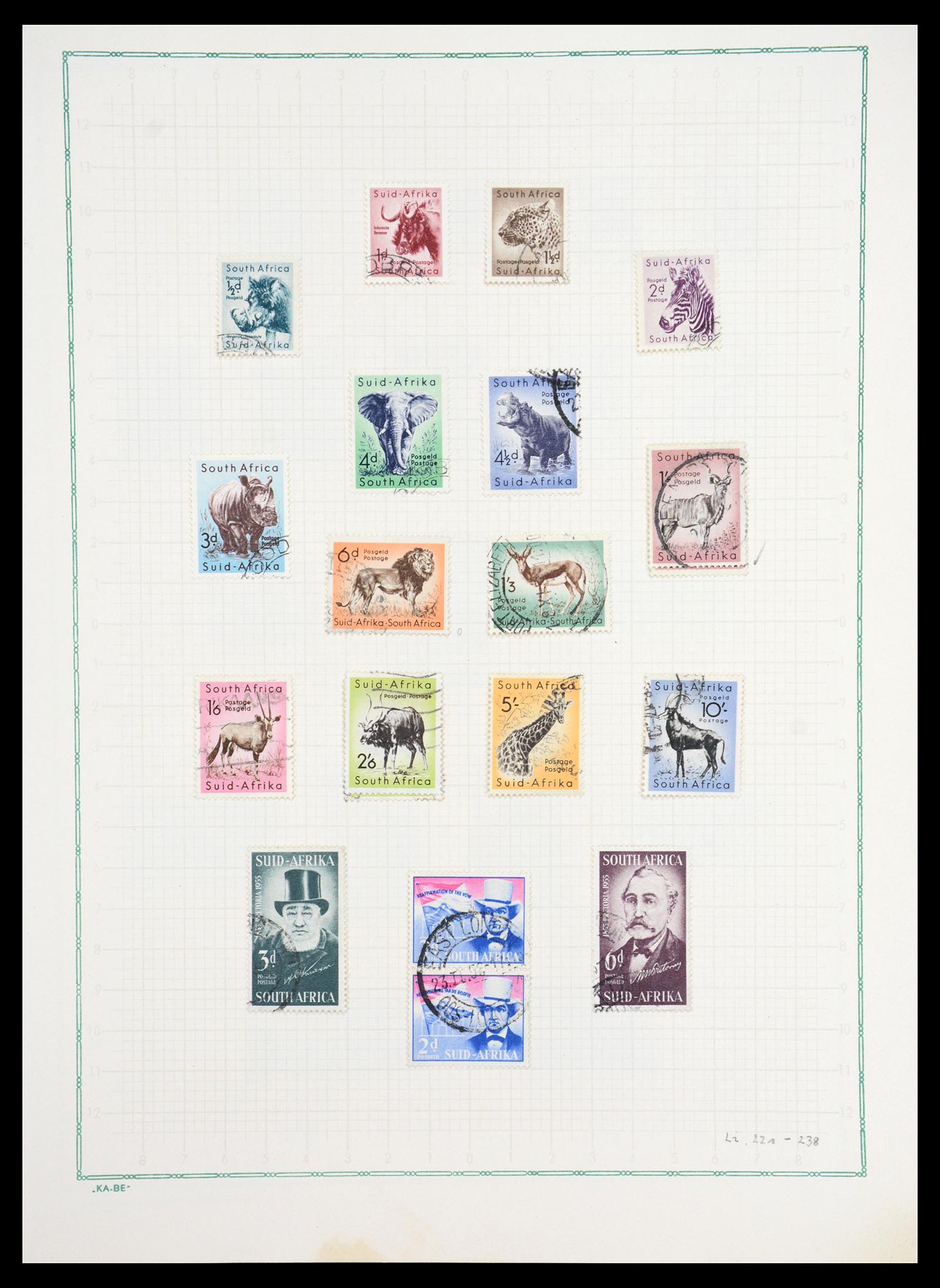 36599 018 - Postzegelverzameling 36599 Zuid Afrika 1910-1998.
