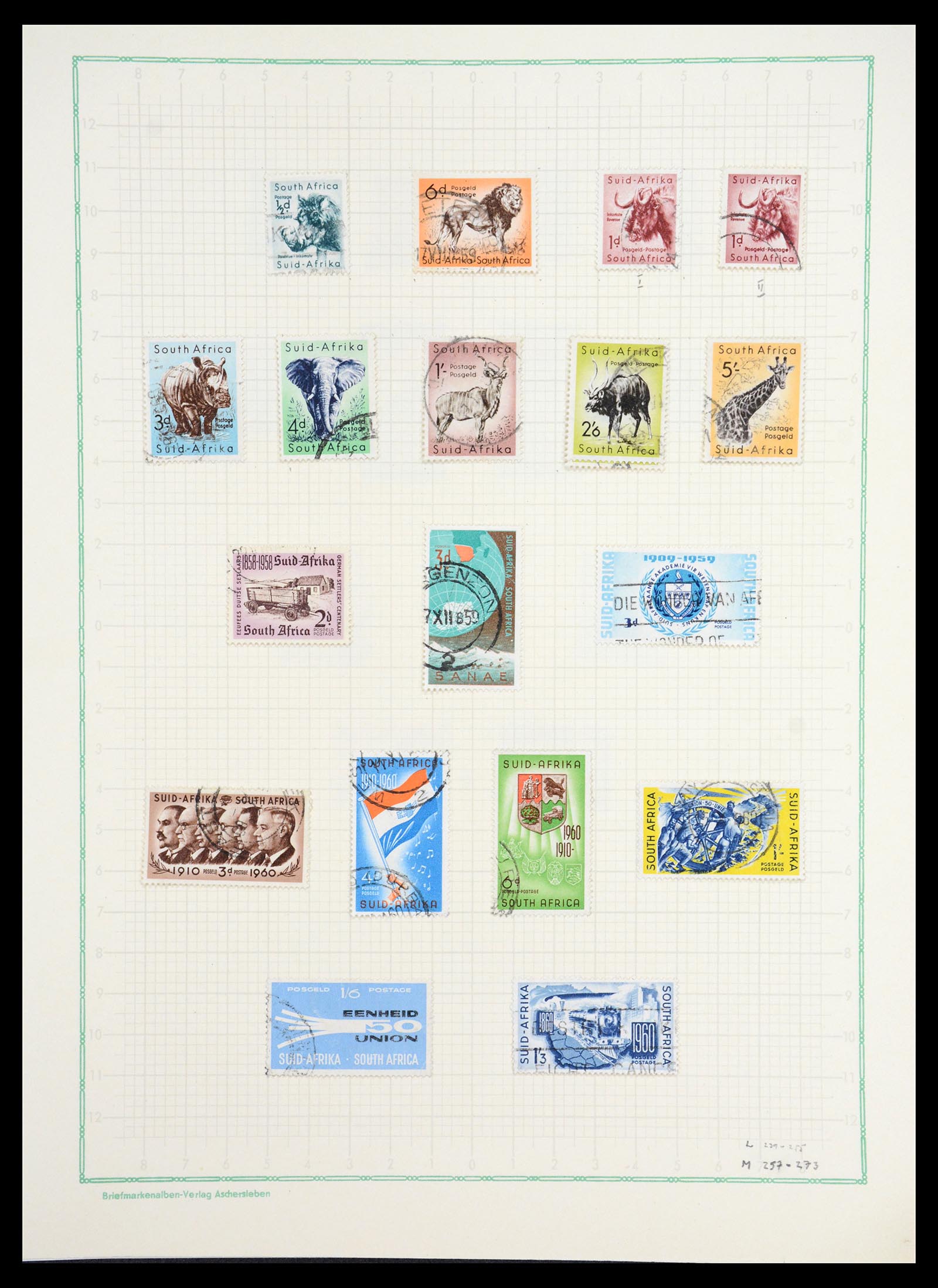 36599 019 - Postzegelverzameling 36599 Zuid Afrika 1910-1998.