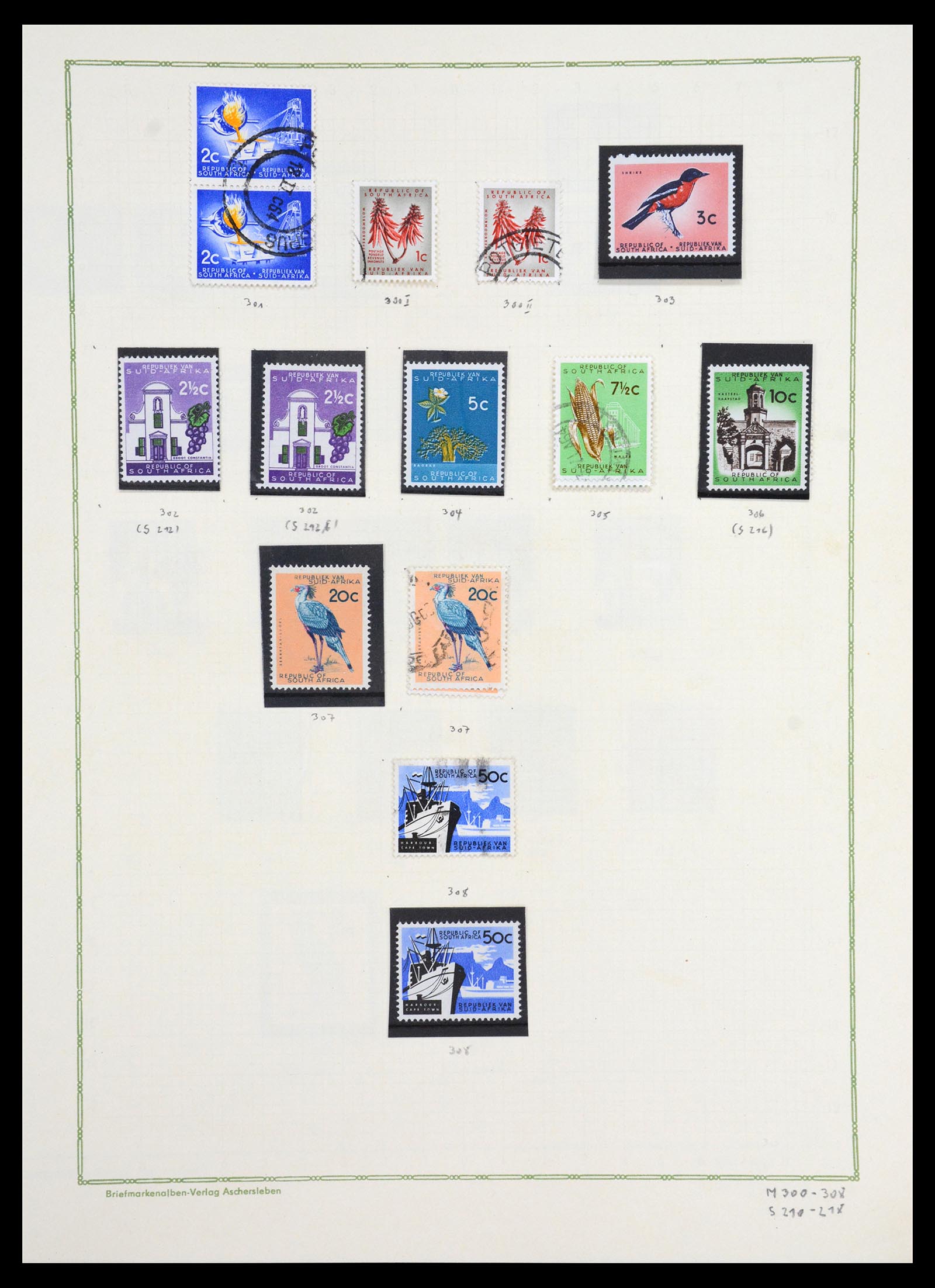 36599 023 - Postzegelverzameling 36599 Zuid Afrika 1910-1998.