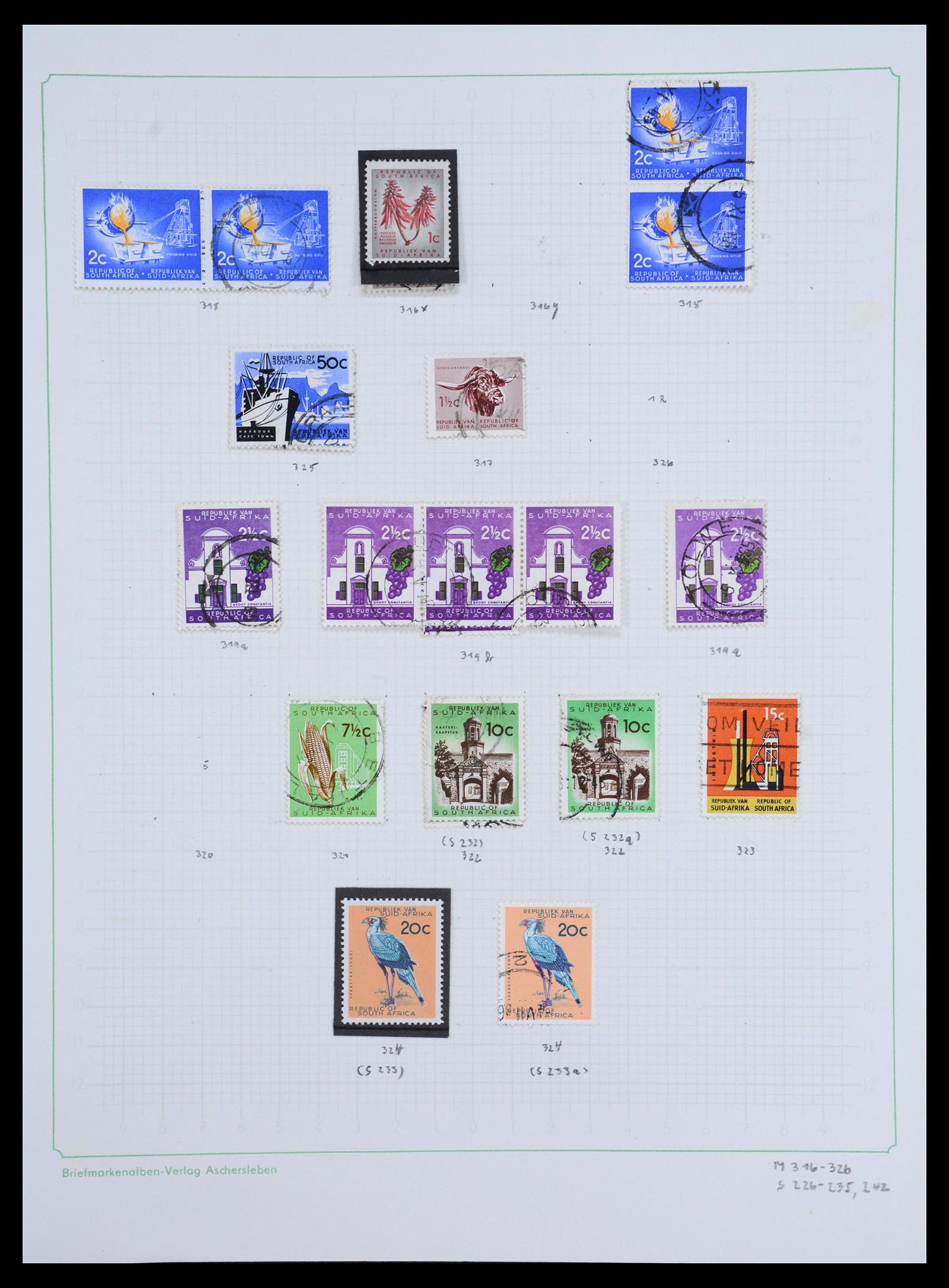 36599 024 - Postzegelverzameling 36599 Zuid Afrika 1910-1998.