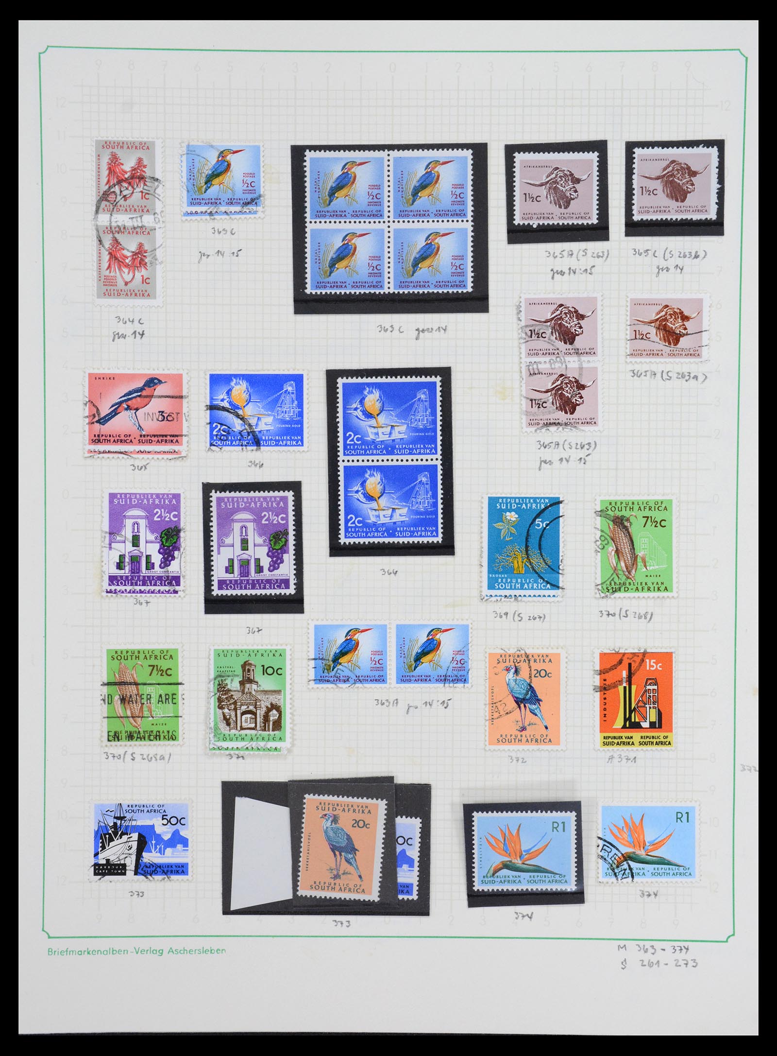 36599 026 - Postzegelverzameling 36599 Zuid Afrika 1910-1998.