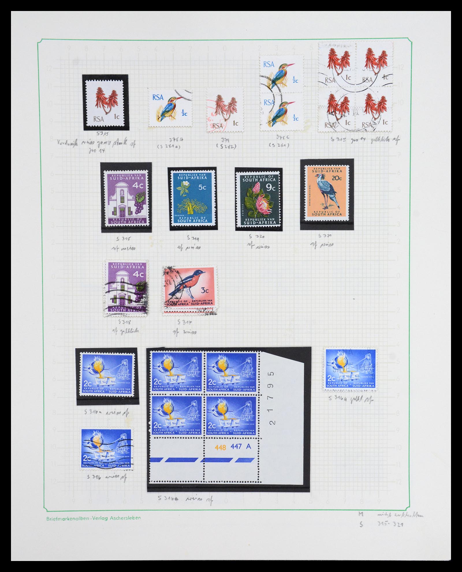 36599 031 - Postzegelverzameling 36599 Zuid Afrika 1910-1998.