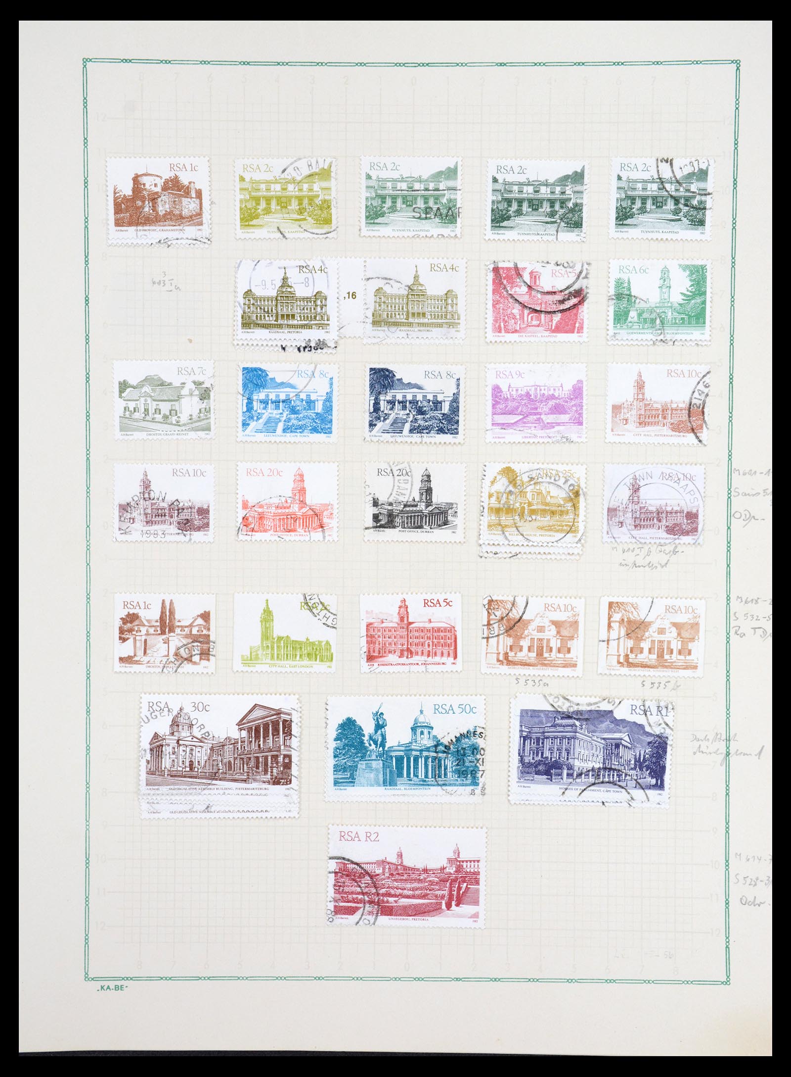 36599 037 - Postzegelverzameling 36599 Zuid Afrika 1910-1998.
