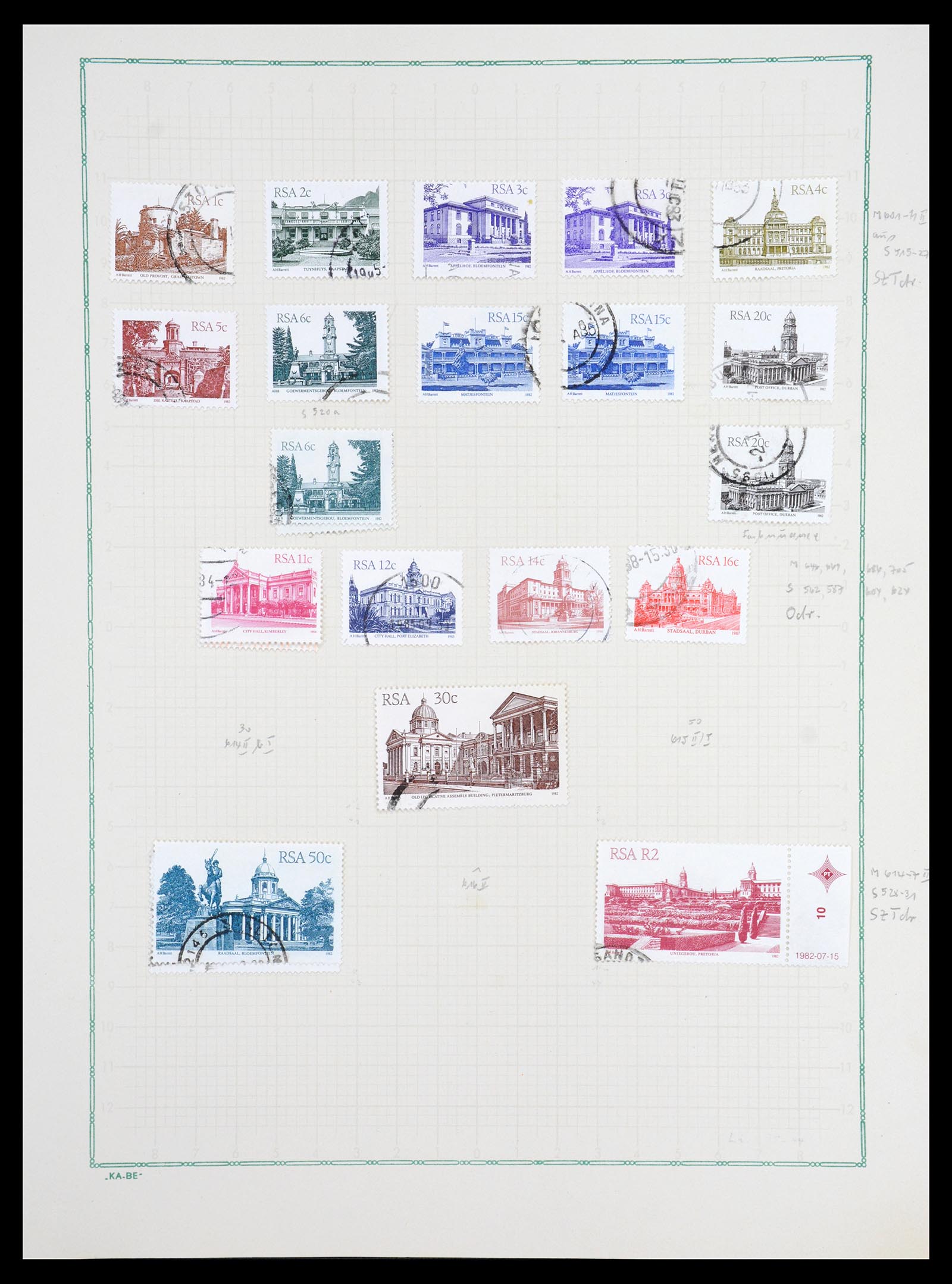 36599 038 - Postzegelverzameling 36599 Zuid Afrika 1910-1998.