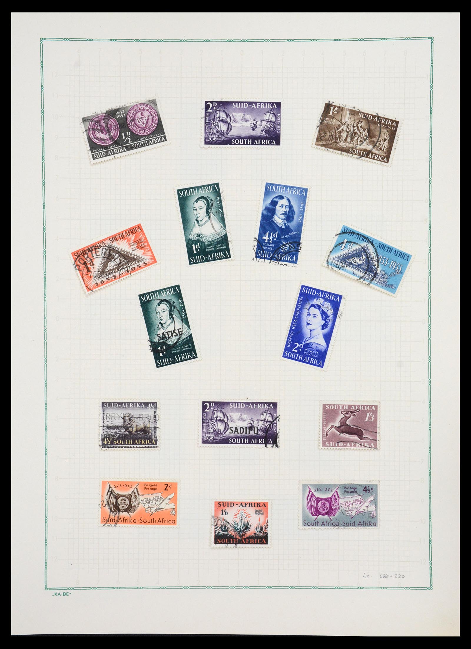 36599 046 - Postzegelverzameling 36599 Zuid Afrika 1910-1998.