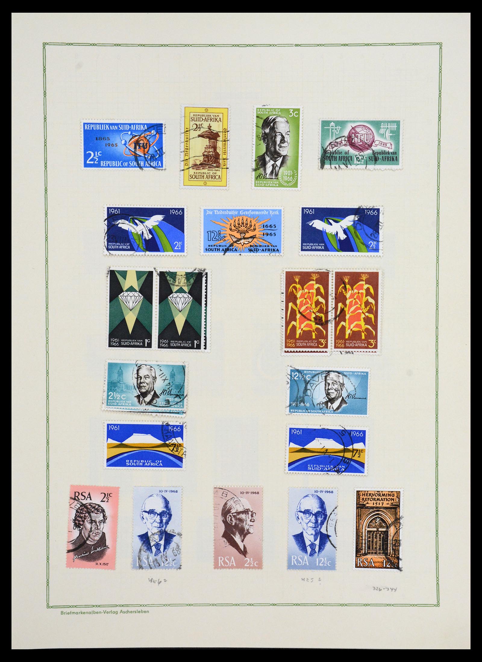 36599 048 - Postzegelverzameling 36599 Zuid Afrika 1910-1998.
