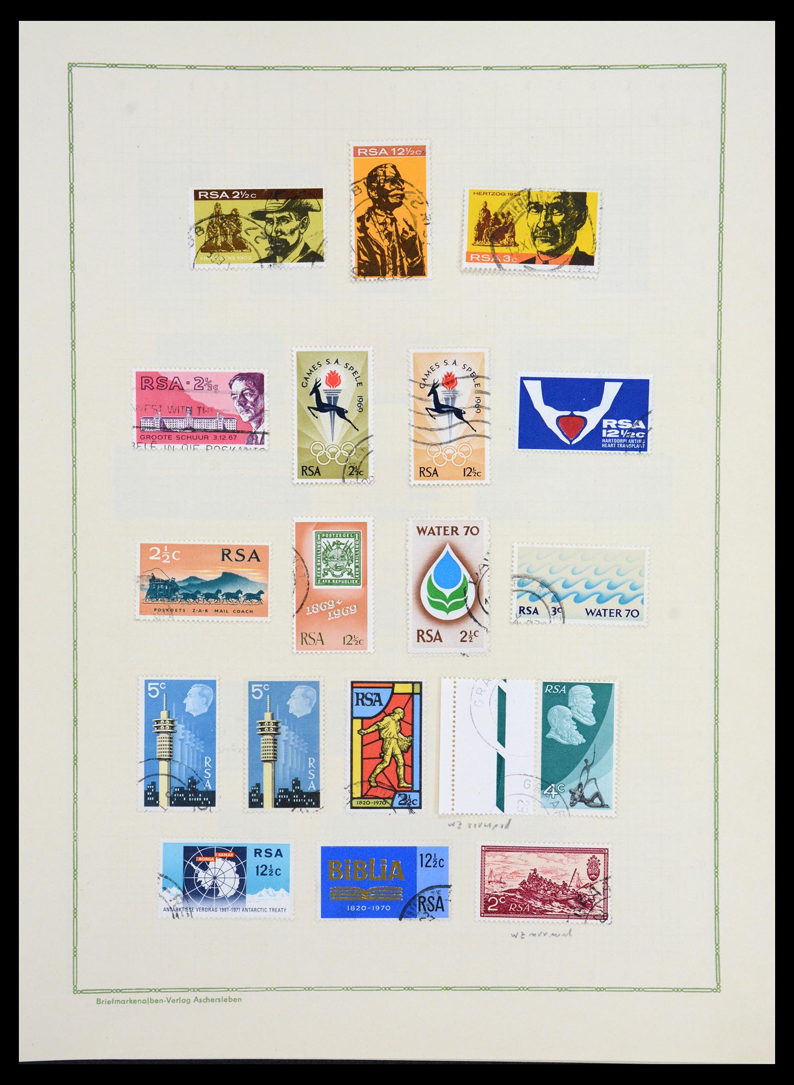 36599 049 - Postzegelverzameling 36599 Zuid Afrika 1910-1998.