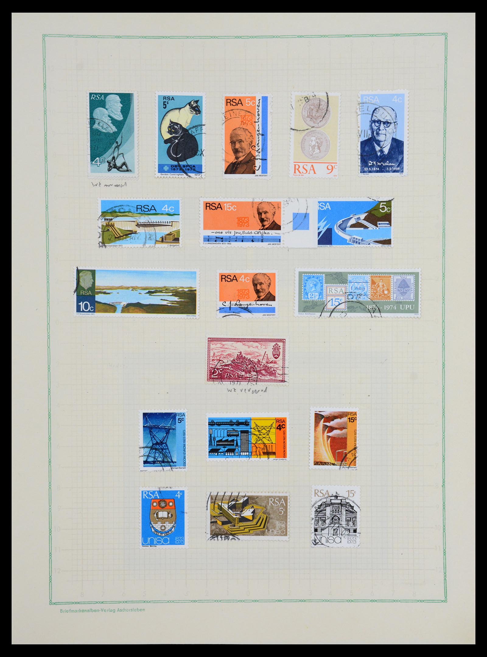 36599 050 - Postzegelverzameling 36599 Zuid Afrika 1910-1998.