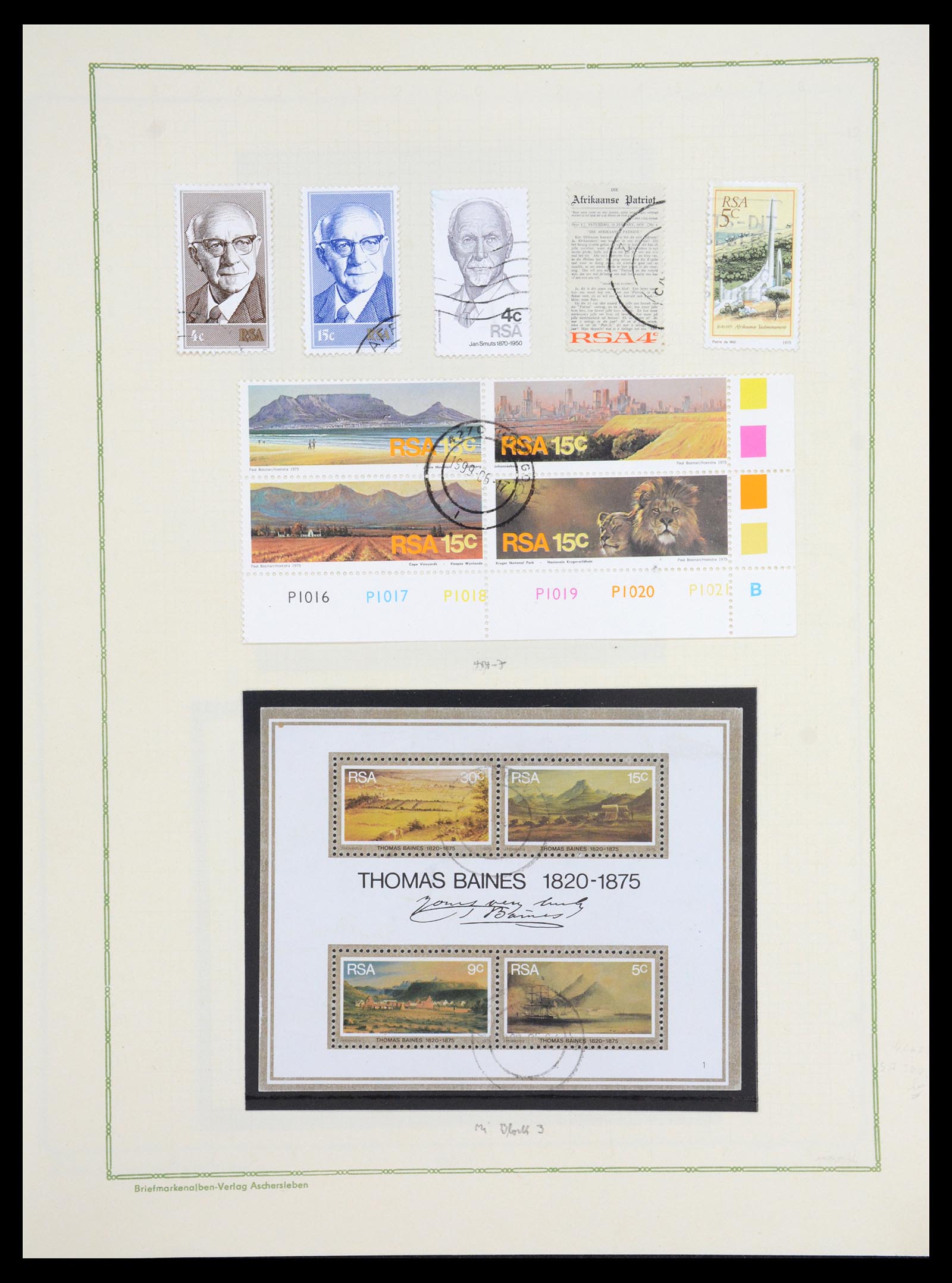 36599 051 - Postzegelverzameling 36599 Zuid Afrika 1910-1998.