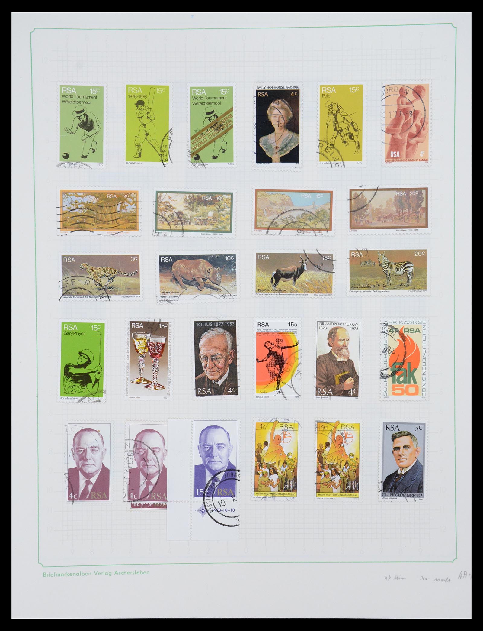 36599 054 - Postzegelverzameling 36599 Zuid Afrika 1910-1998.