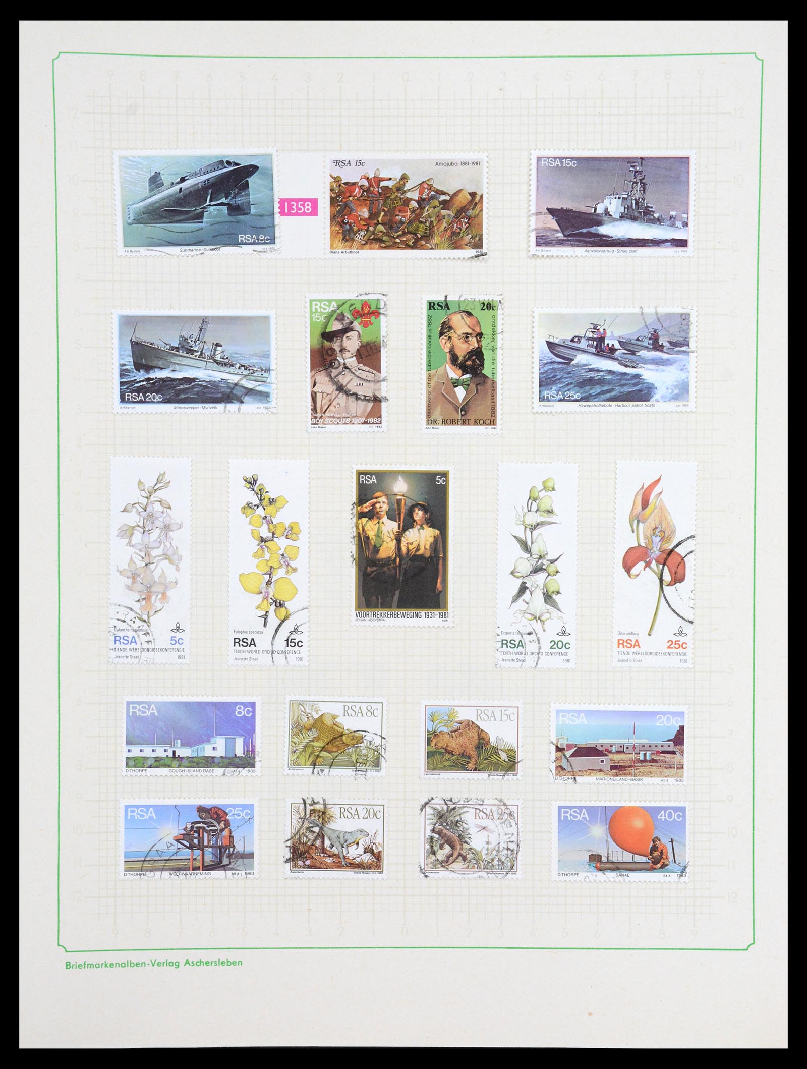 36599 058 - Postzegelverzameling 36599 Zuid Afrika 1910-1998.