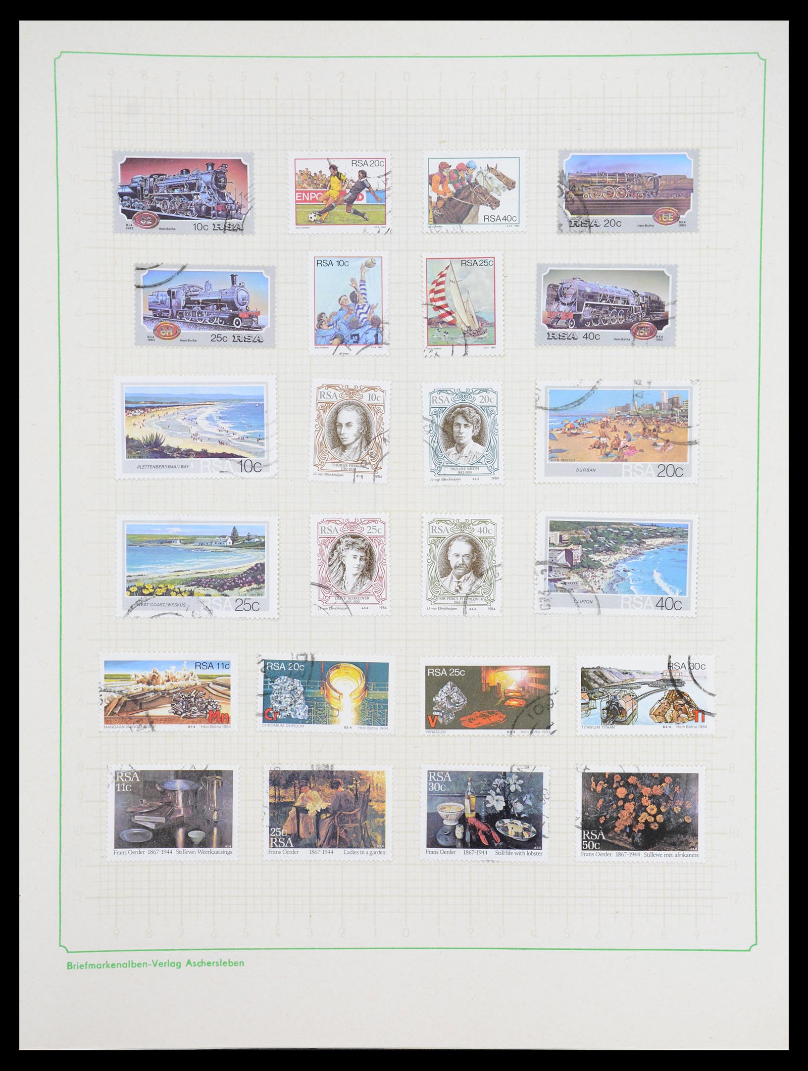 36599 059 - Postzegelverzameling 36599 Zuid Afrika 1910-1998.