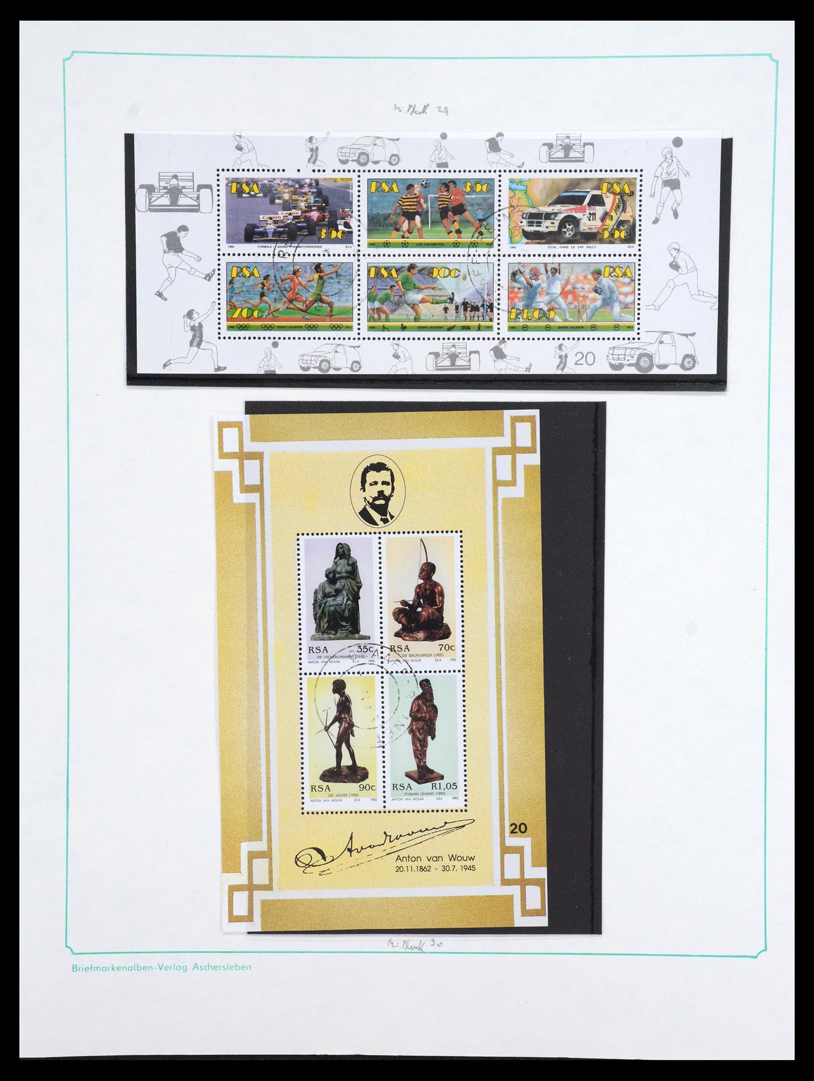 36599 065 - Postzegelverzameling 36599 Zuid Afrika 1910-1998.