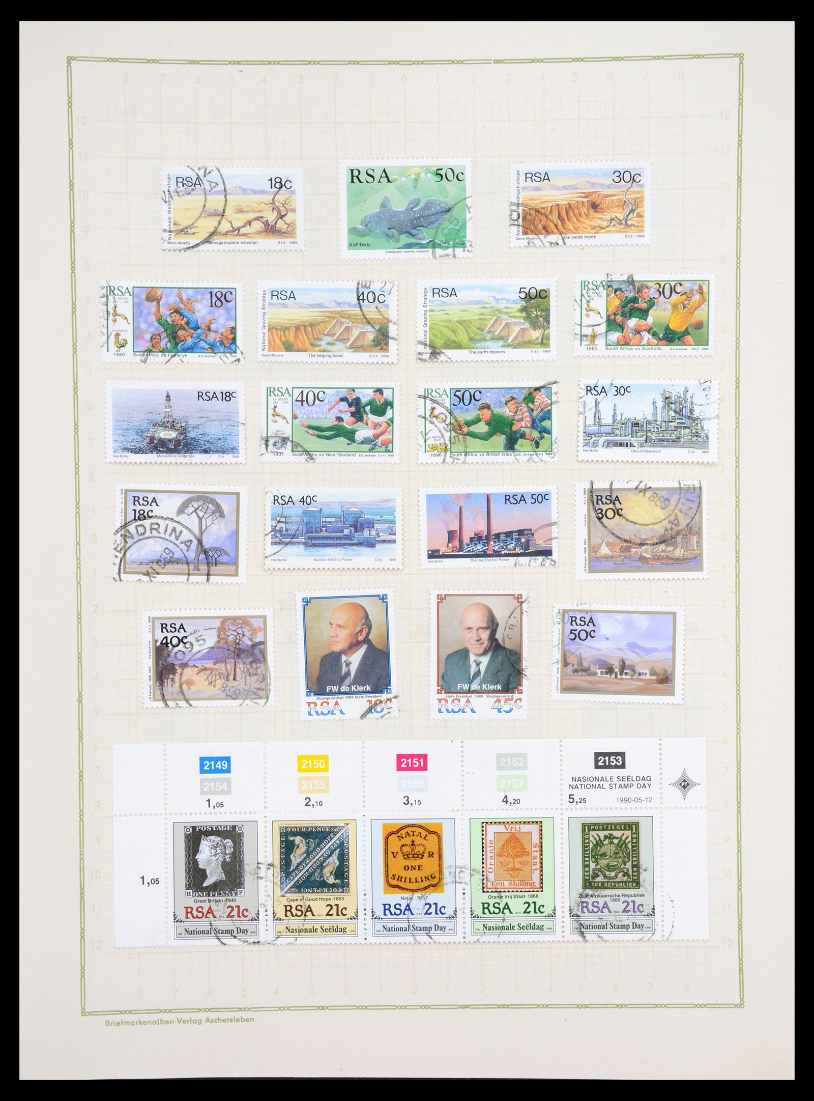 36599 069 - Postzegelverzameling 36599 Zuid Afrika 1910-1998.