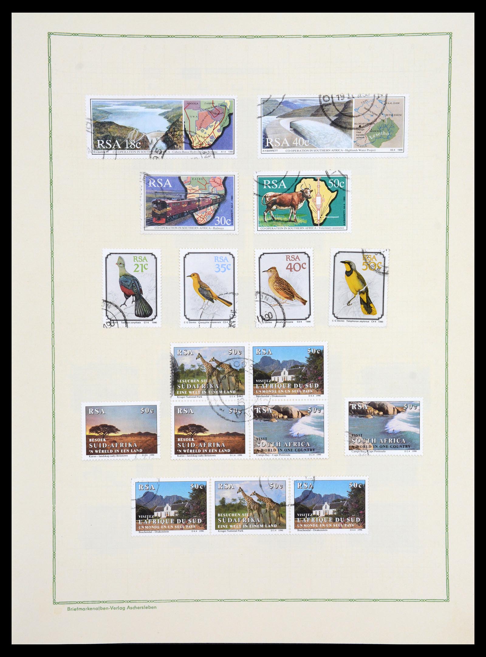 36599 070 - Postzegelverzameling 36599 Zuid Afrika 1910-1998.