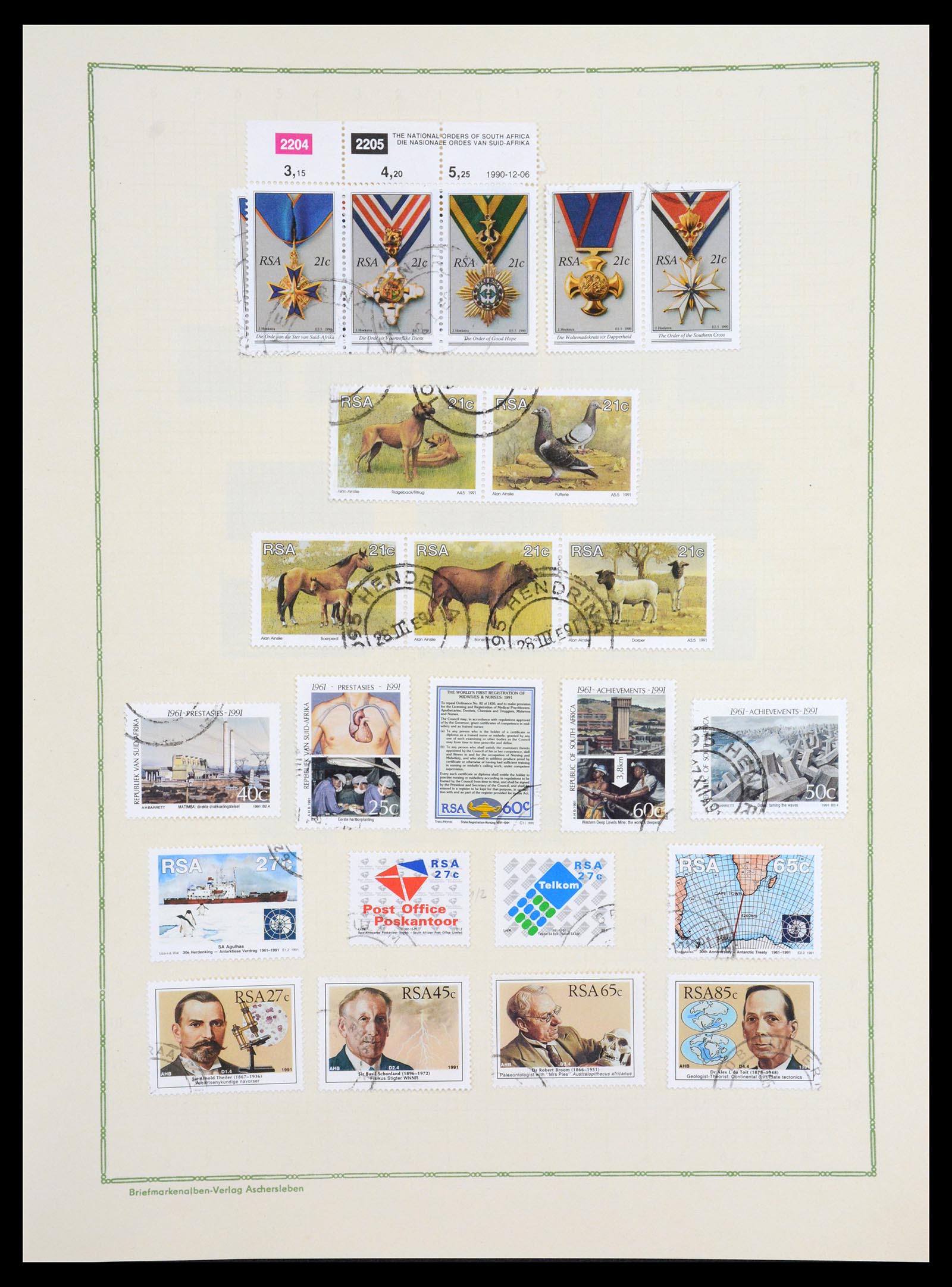 36599 071 - Postzegelverzameling 36599 Zuid Afrika 1910-1998.