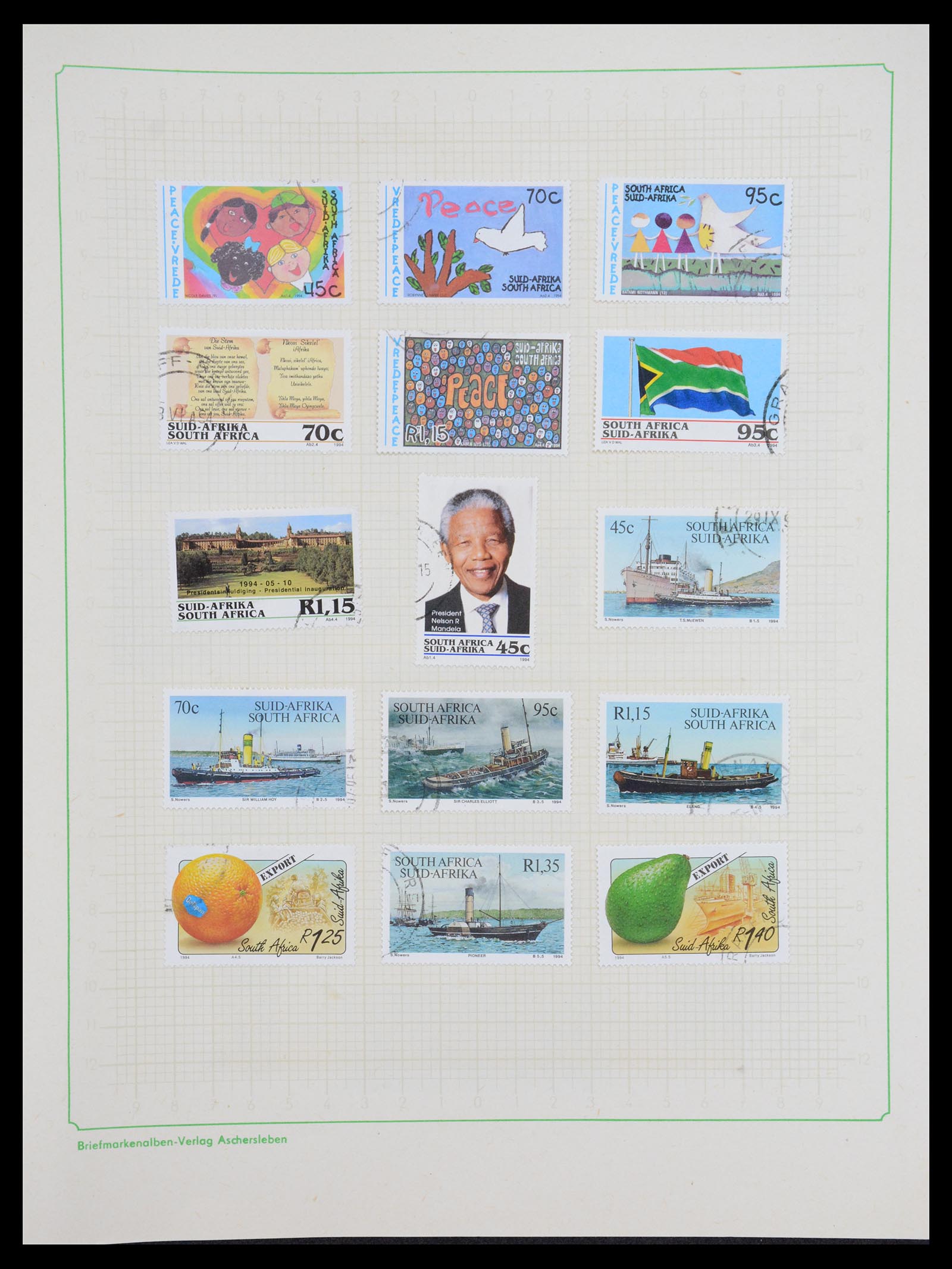 36599 076 - Postzegelverzameling 36599 Zuid Afrika 1910-1998.