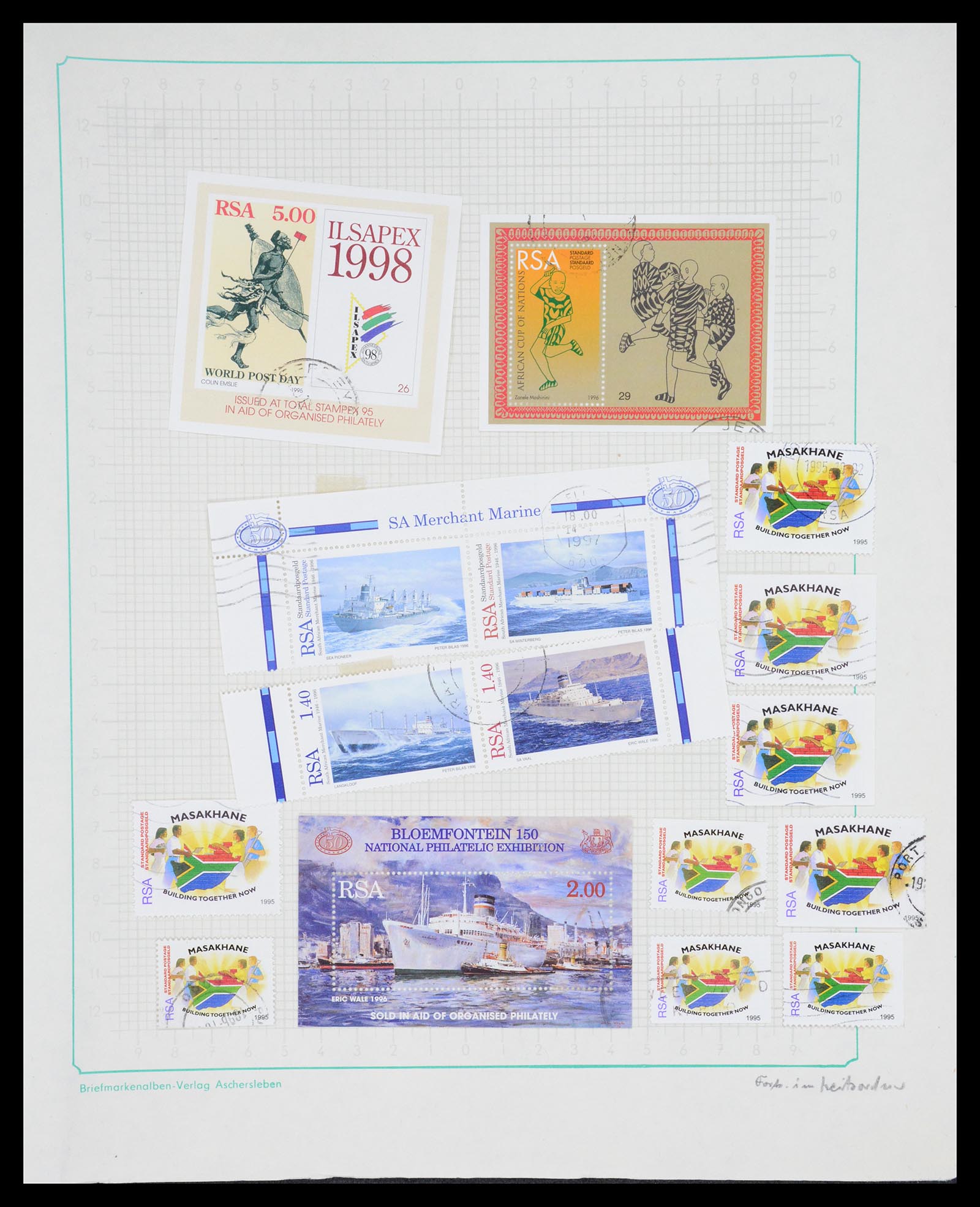 36599 080 - Postzegelverzameling 36599 Zuid Afrika 1910-1998.
